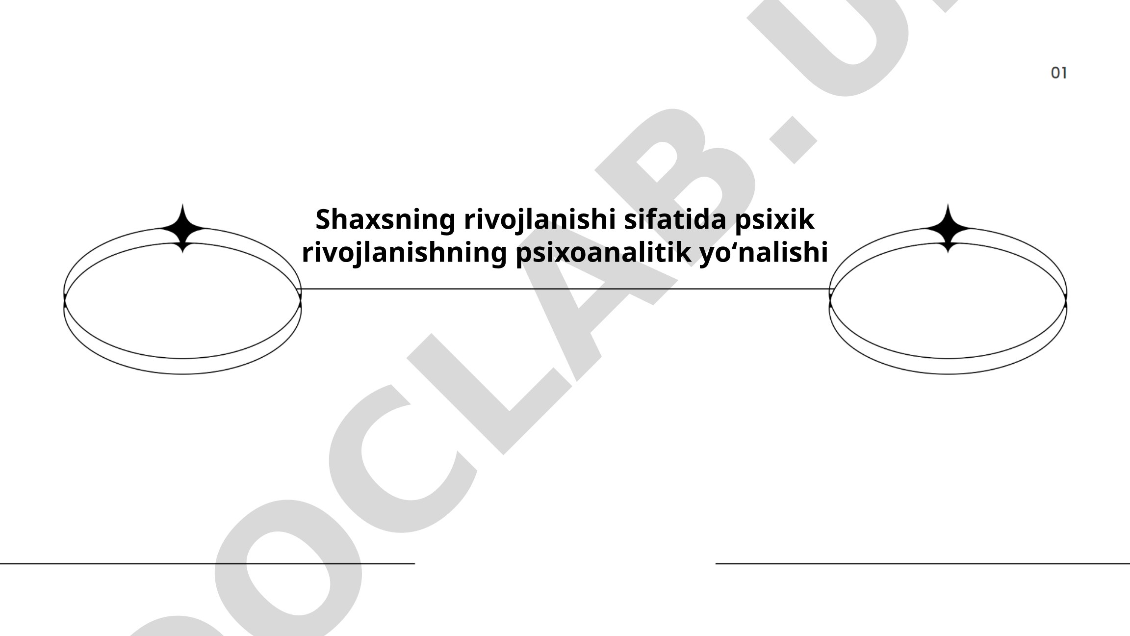 Shaxsning rivojlanishi sifatida psixik rivojlanishning psixoanalitik yoʻnalishi