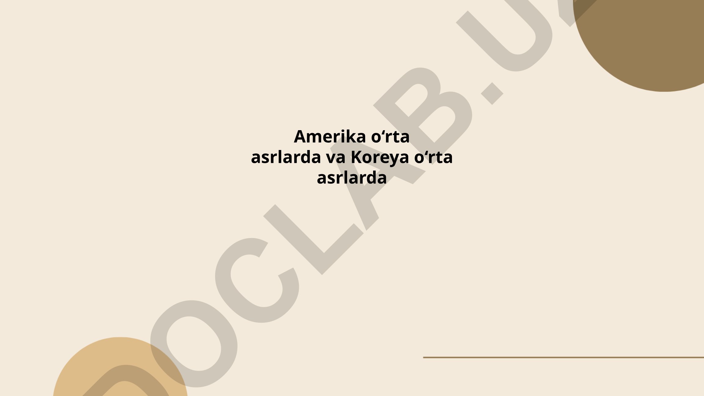 Amerika o'rta asrlarida madaniy hayot va siyosiy tuzumlar