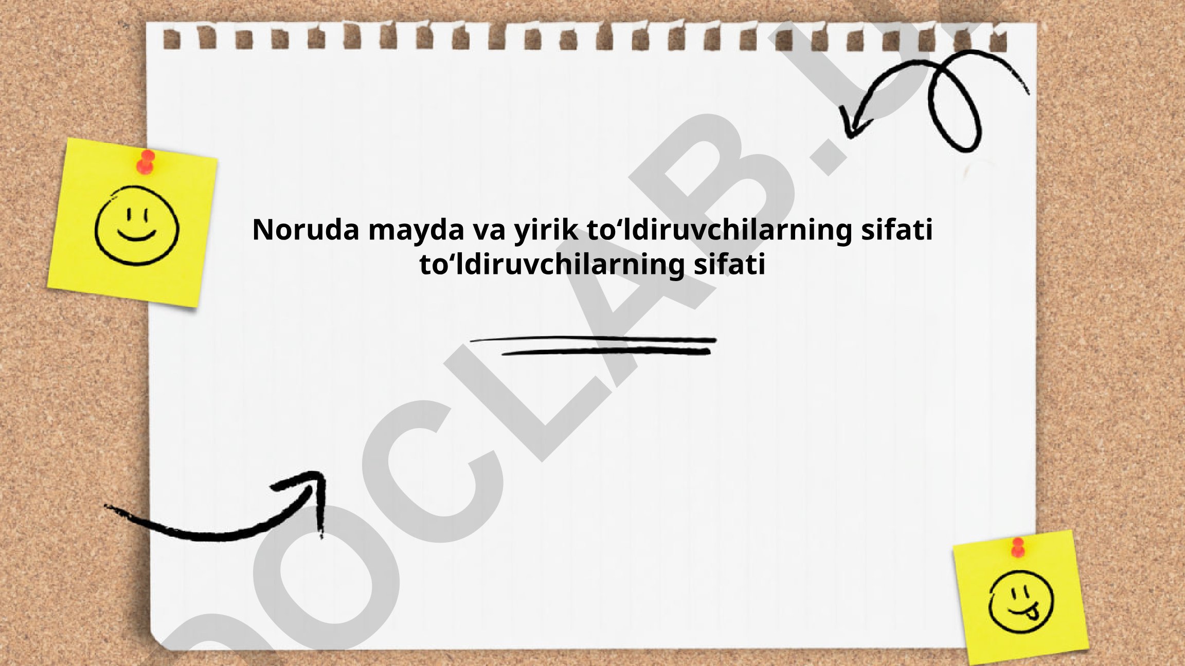Noruda mayda va yirik to'ldiruvchilarning sifati