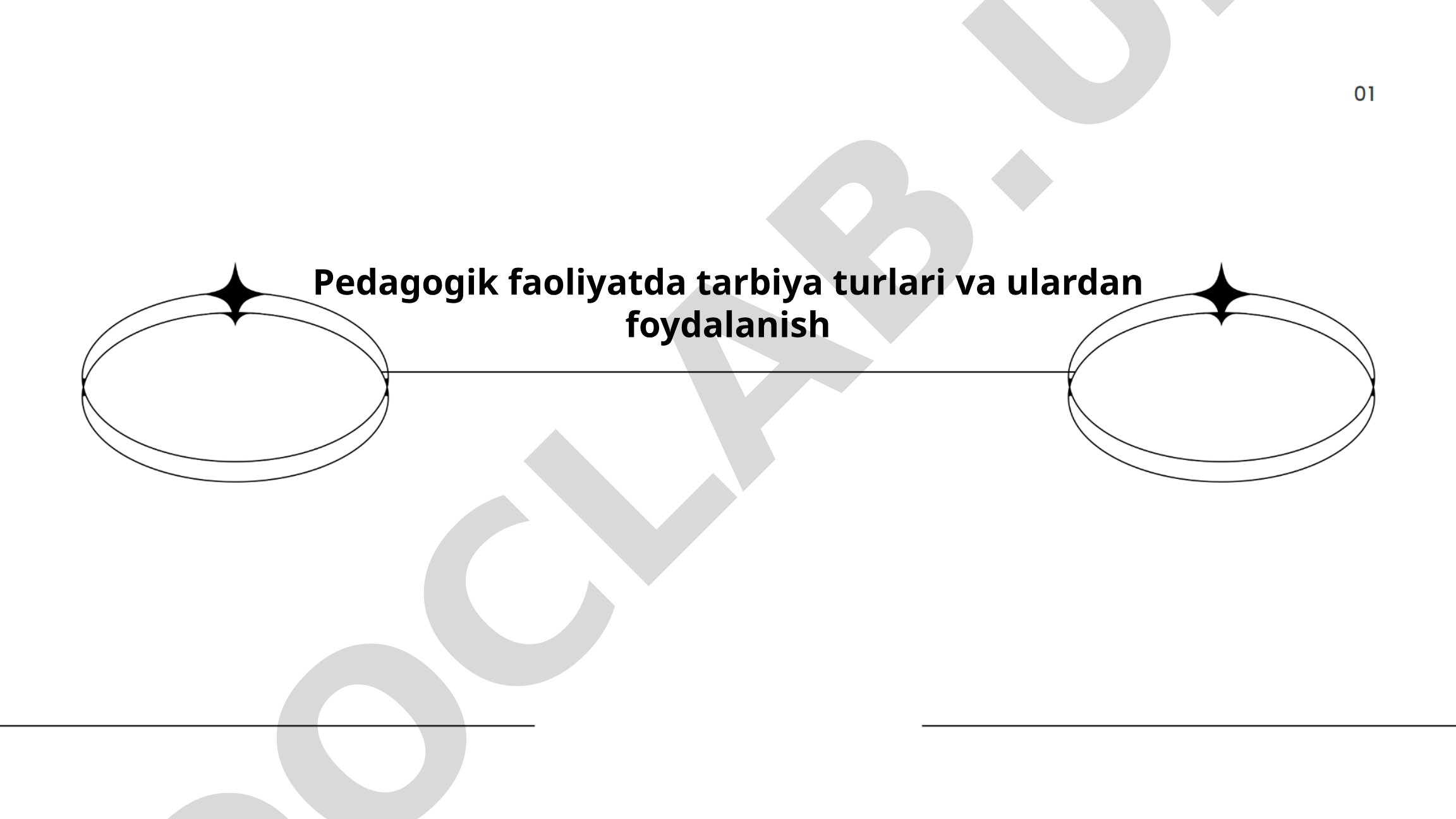 Pedagogik faoliyatda tarbiya turlari va ulardan foydalanish