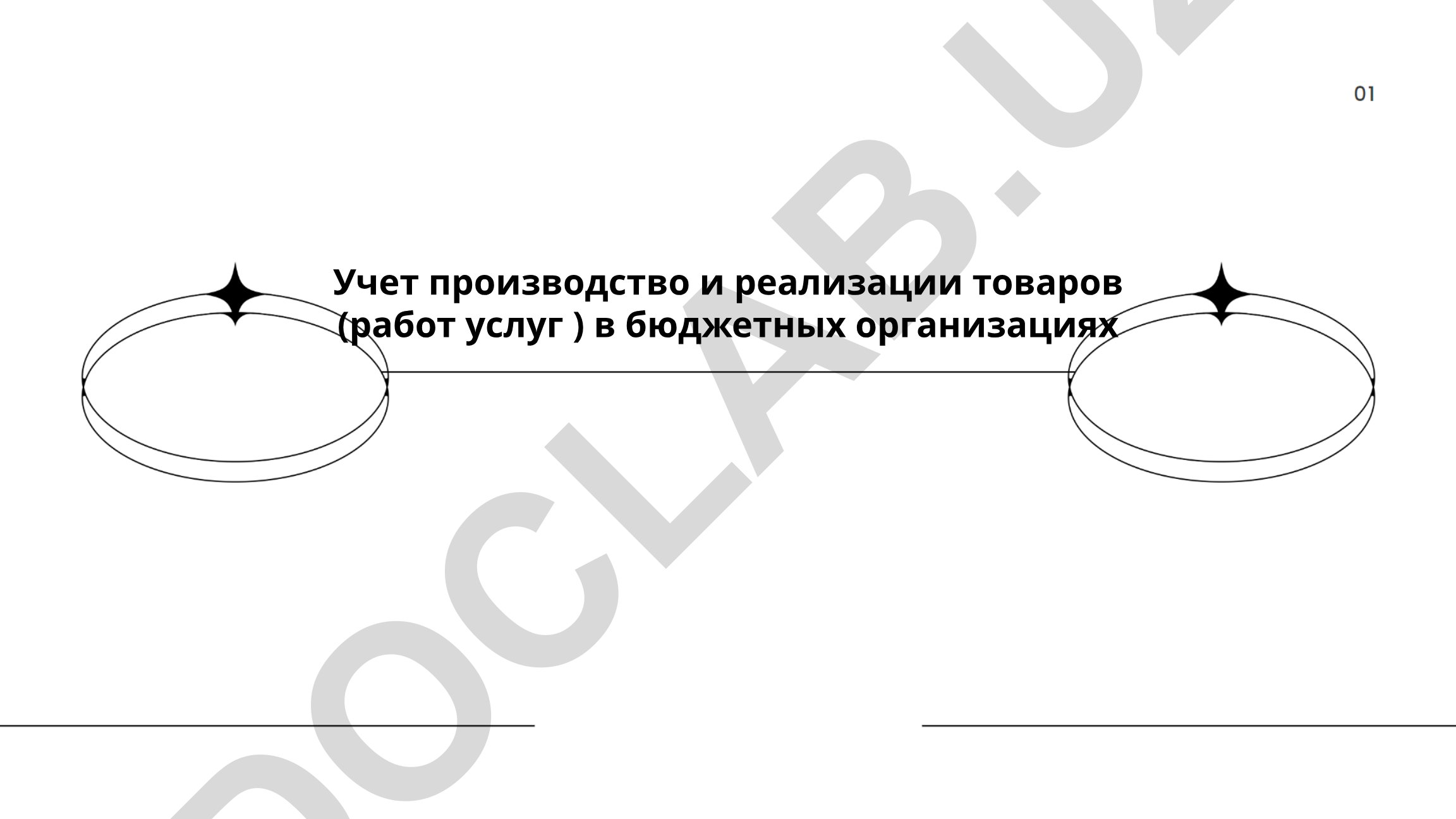 Учет производства и реализации товаров в бюджетных организациях