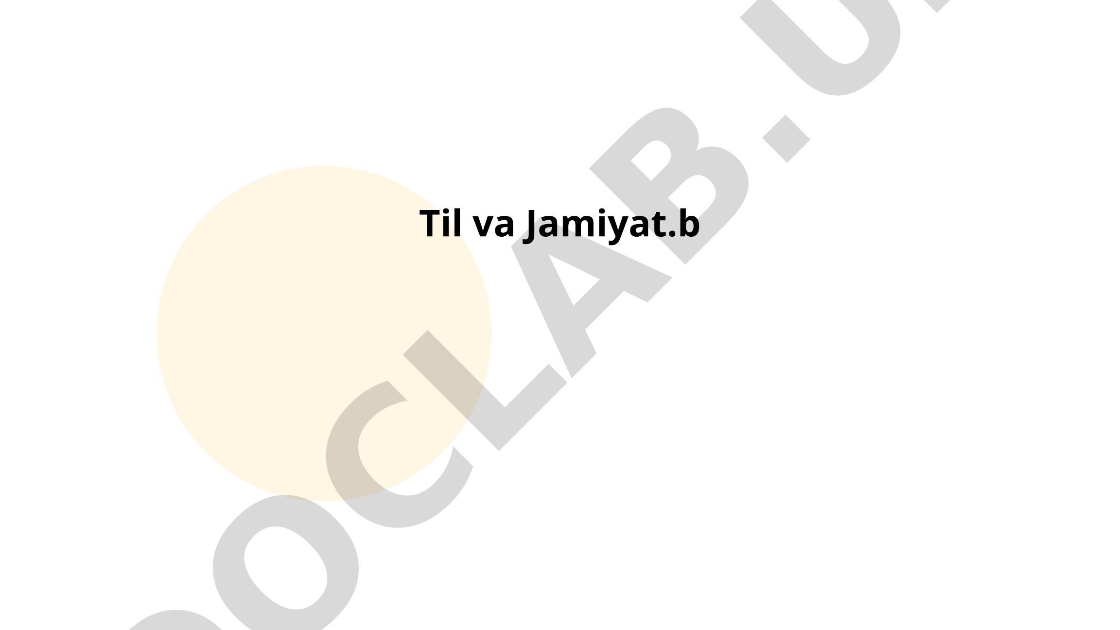 Til va jamiyatning o'zaro aloqasi va ijtimoiy tabaqalanish