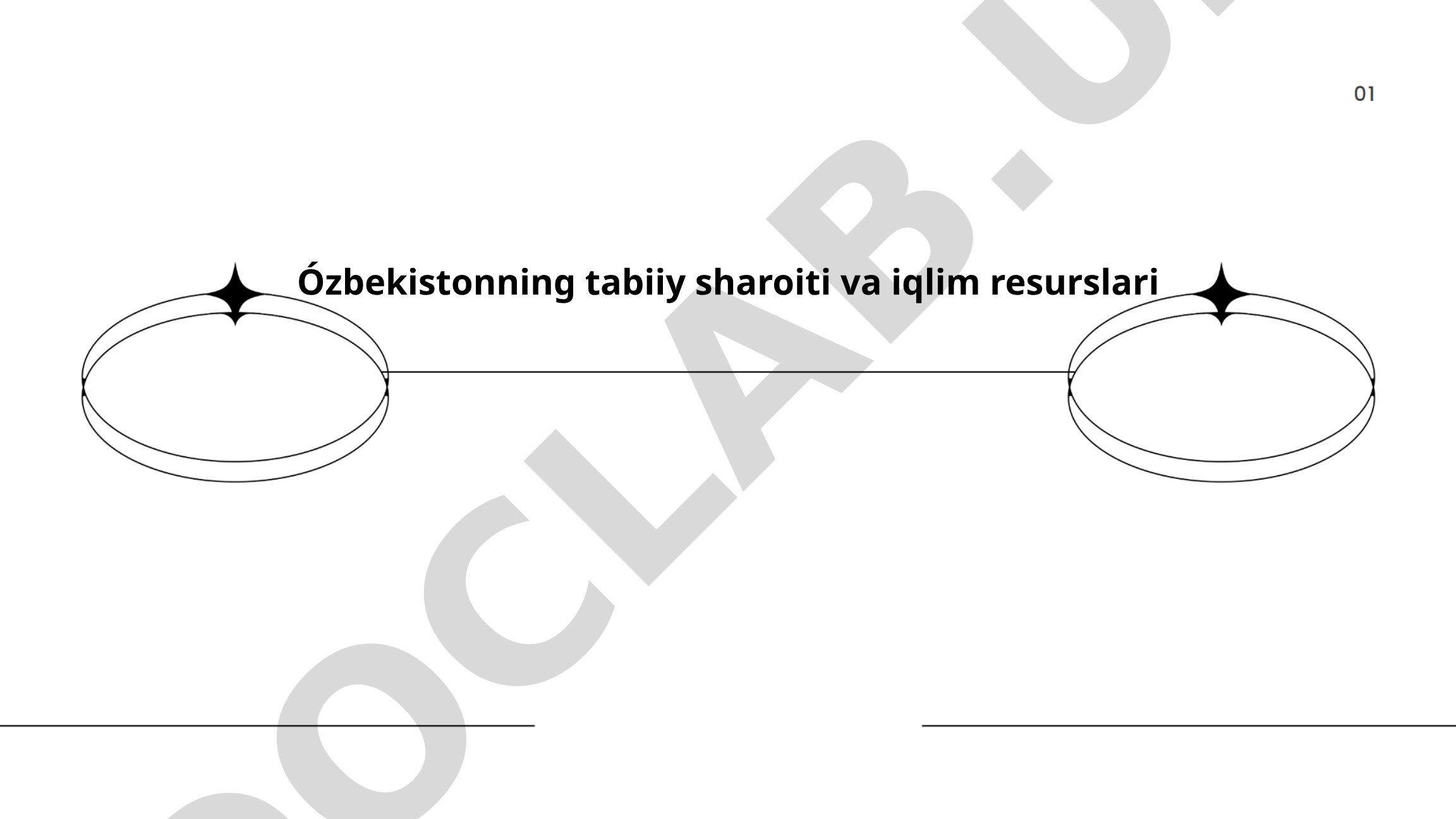 O'zbekistonning tabiiy sharoiti va iqlim resurslari