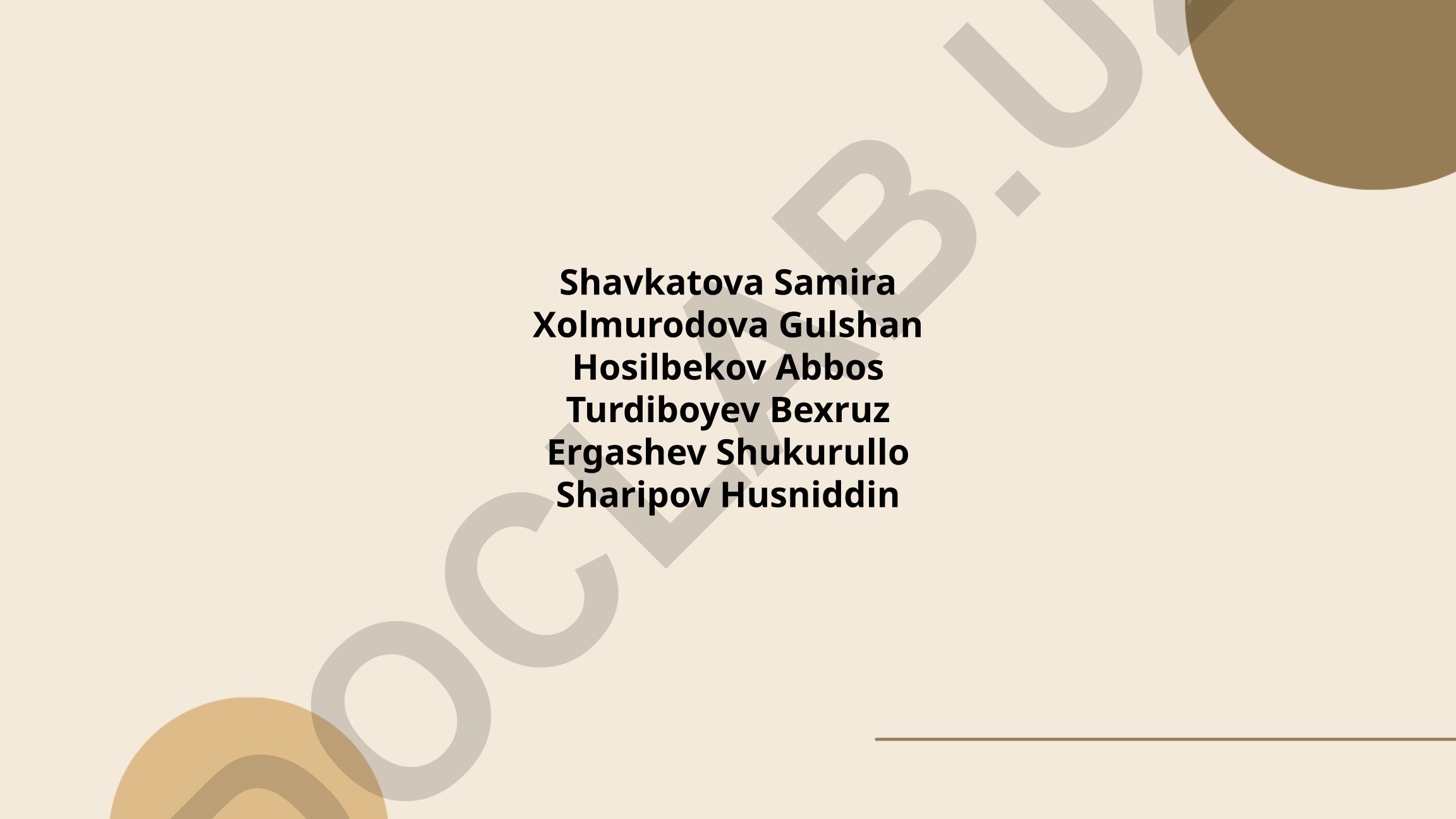 Shavkatova Samira hayoti va faoliyati