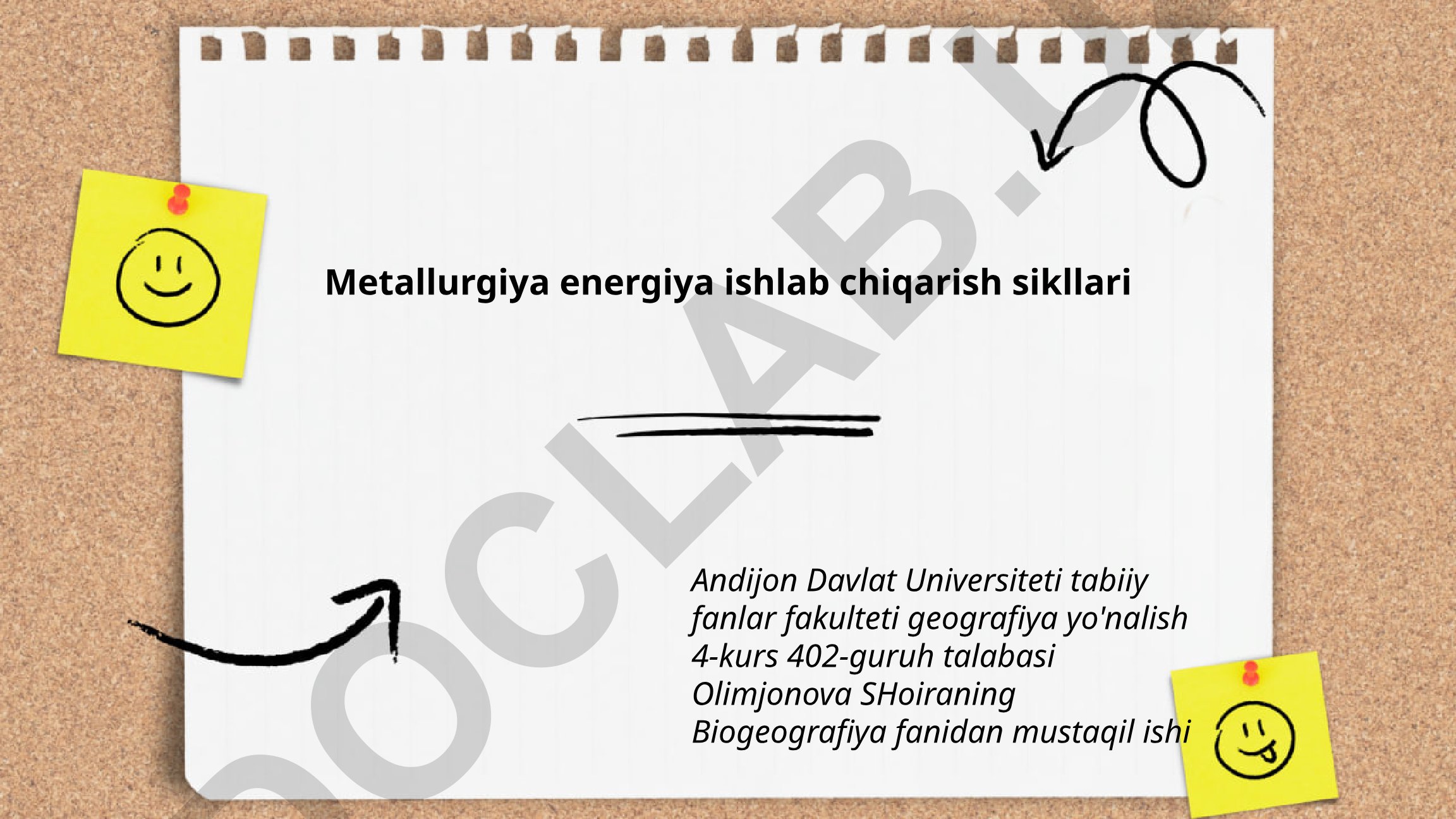 Metallurgiya sanoatida energiya samaradorligi va ishlab chiqarish sikllari
