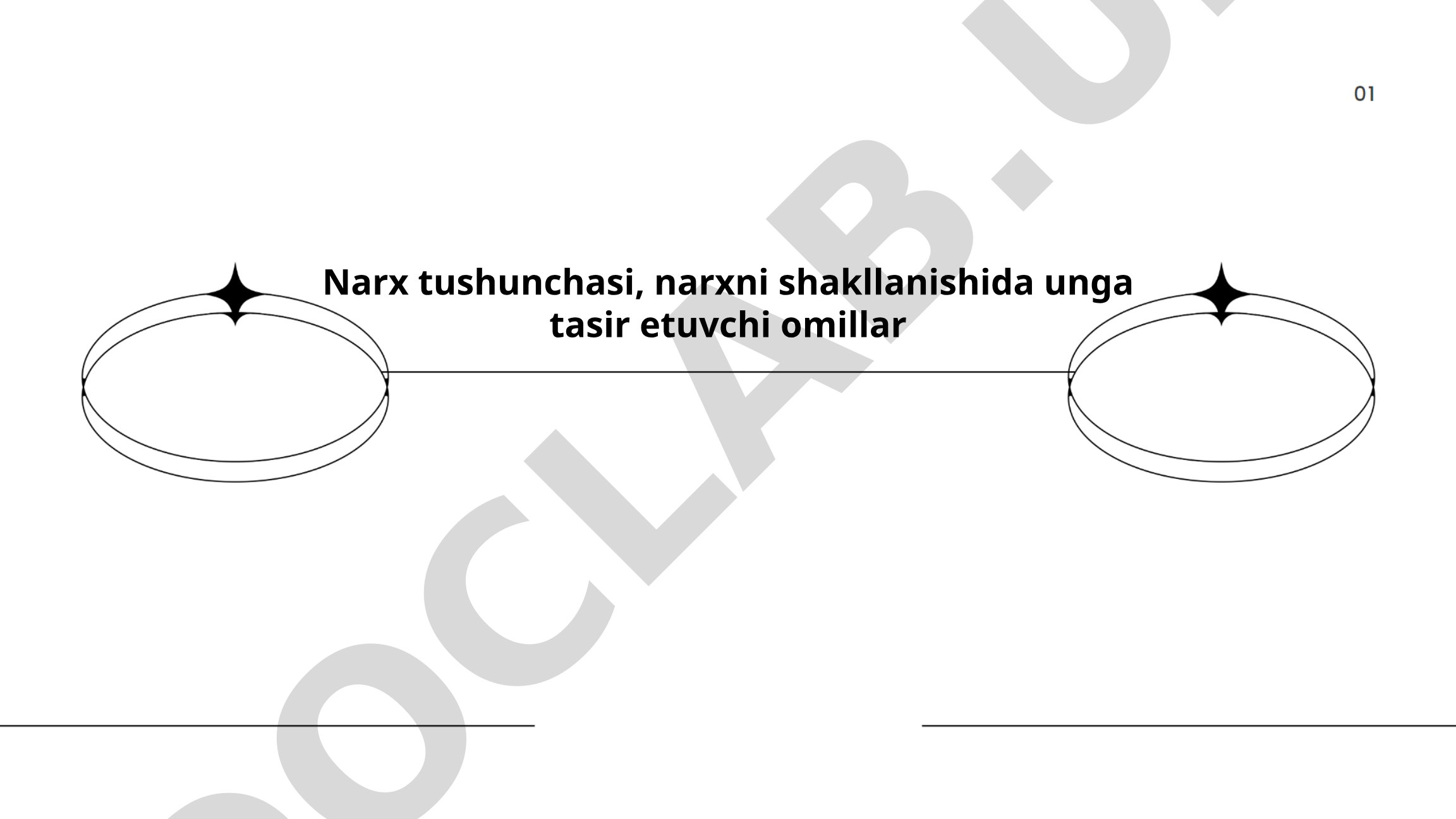 Narx tushunchasi va narx shakllanish omillari