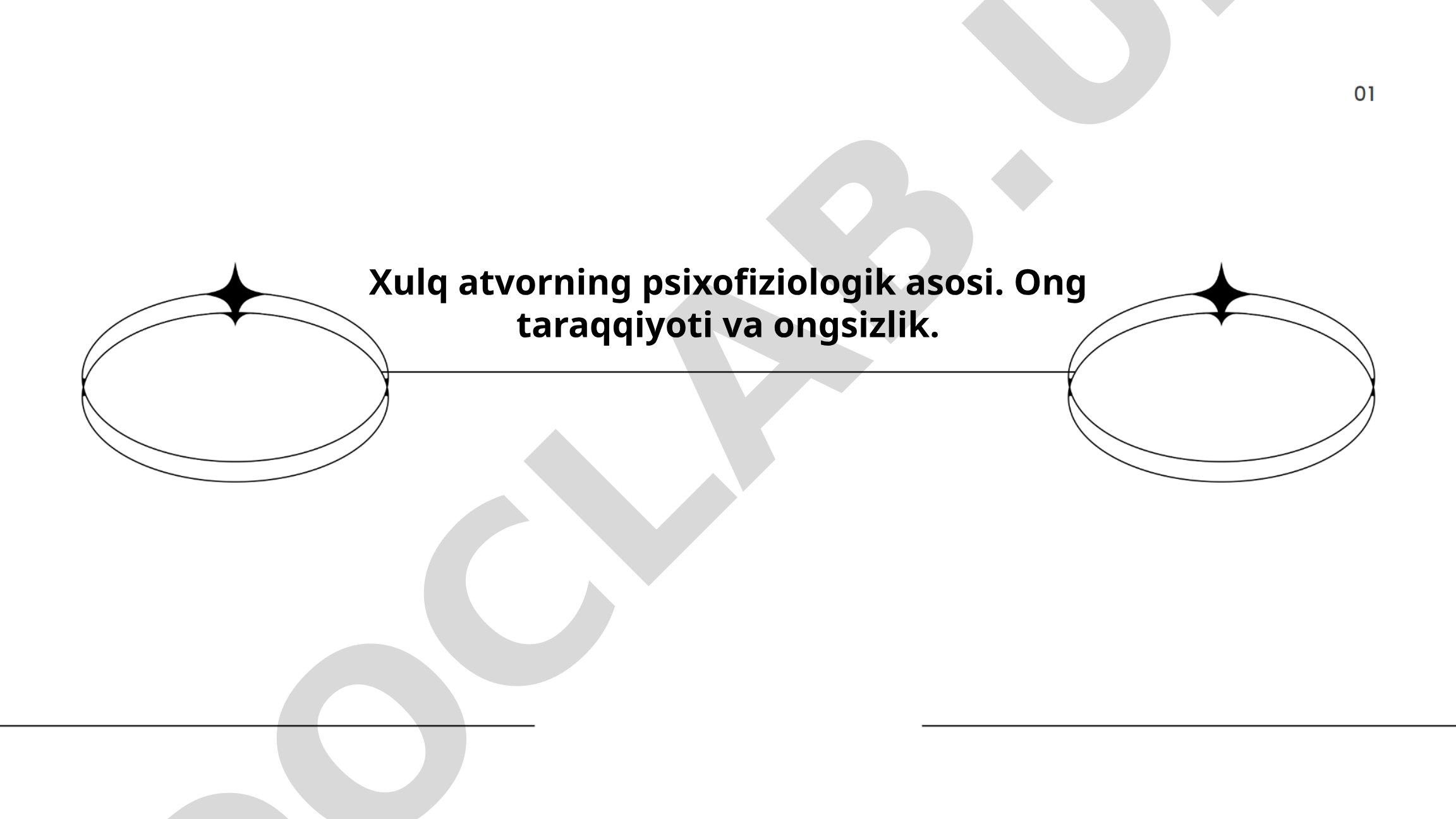 Xulq atvorning psixofiziologik asosi. Ong taraqqiyoti va ongsizlik