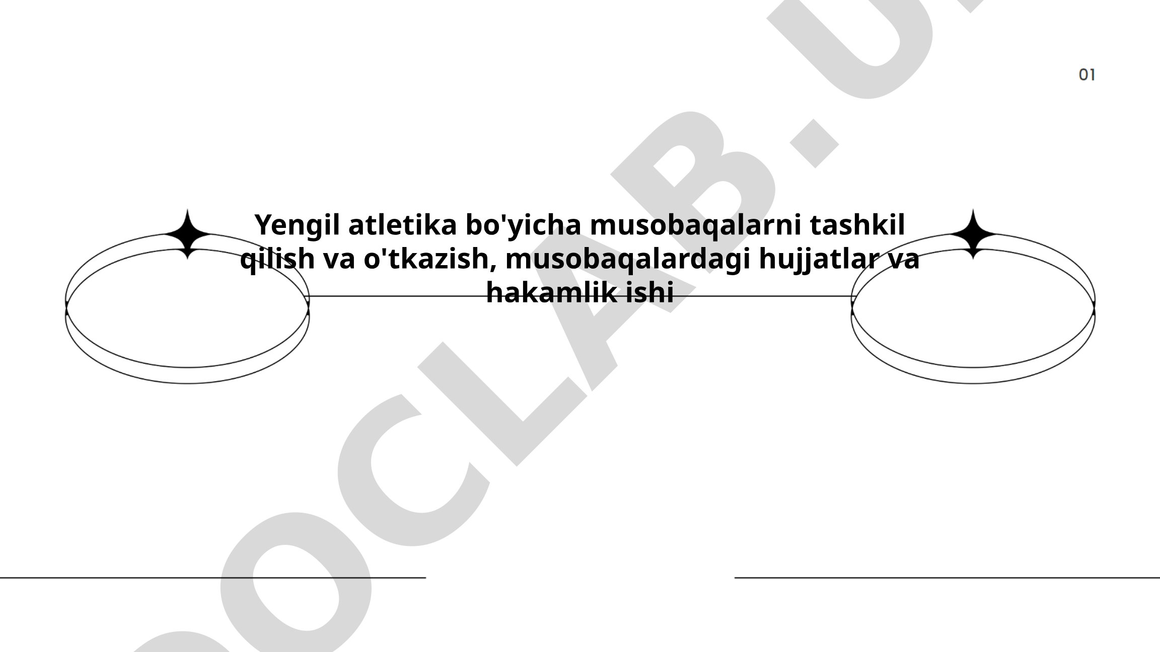 Yengil atletika musobaqalarini tashkil qilish va o'tkazish