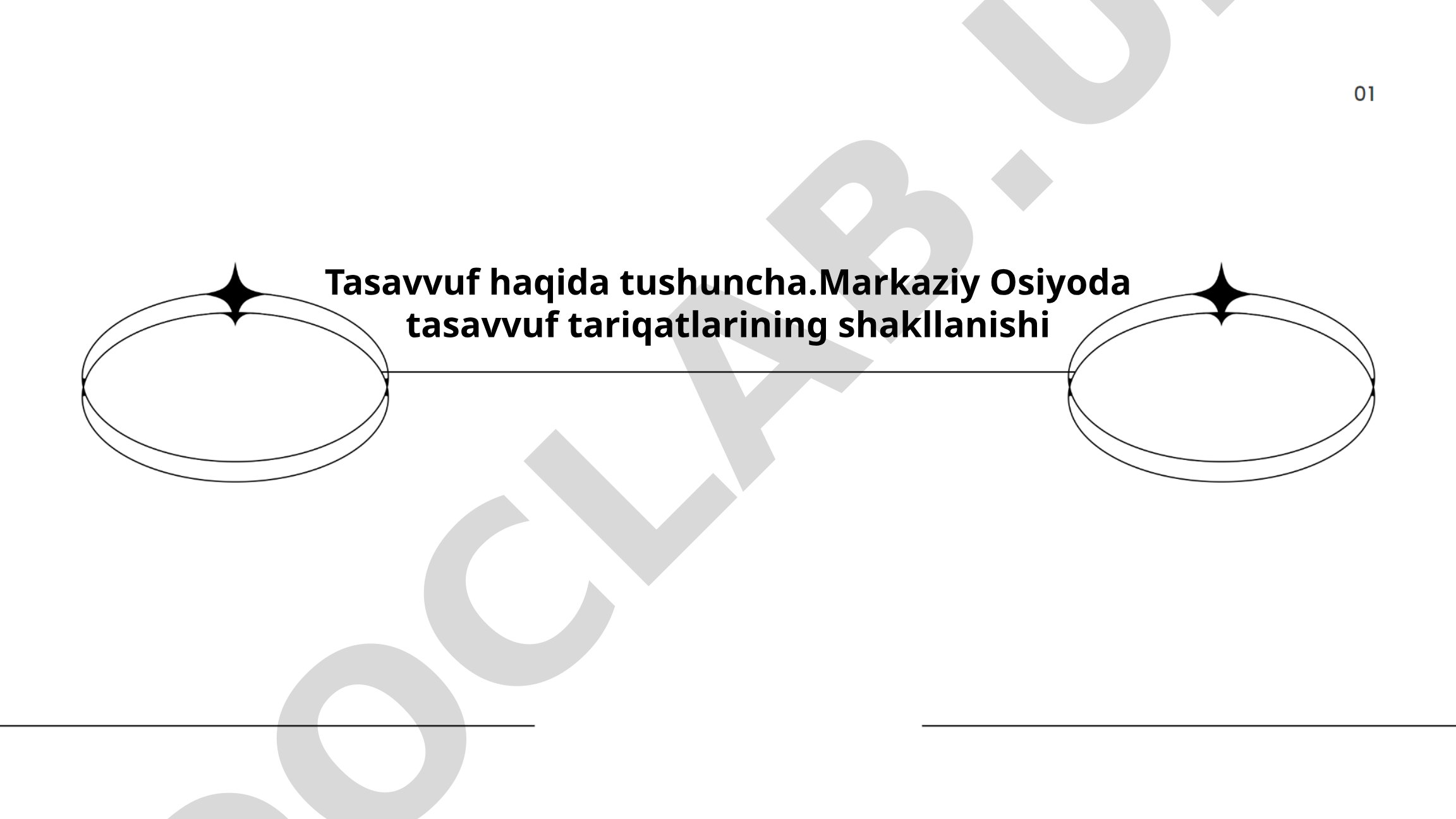 Tasavvuf haqida tushuncha va Markaziy Osiyoda tasavvuf tariqatlarining shakllanishi
