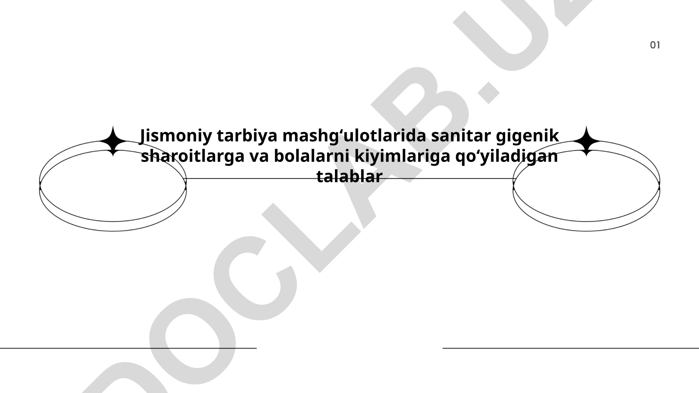 Jismoniy tarbiya mashgʻulotlarida sanitar gigenik sharoitlar va bolalar kiyimlari talablari