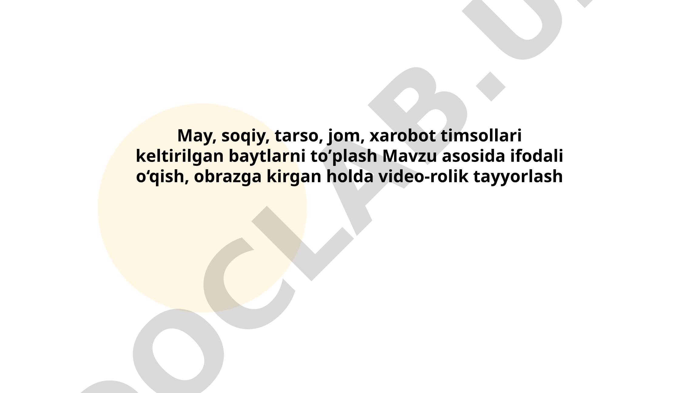 Soqiy, tarso, jom va xarobot timsollarining adabiy tahlili