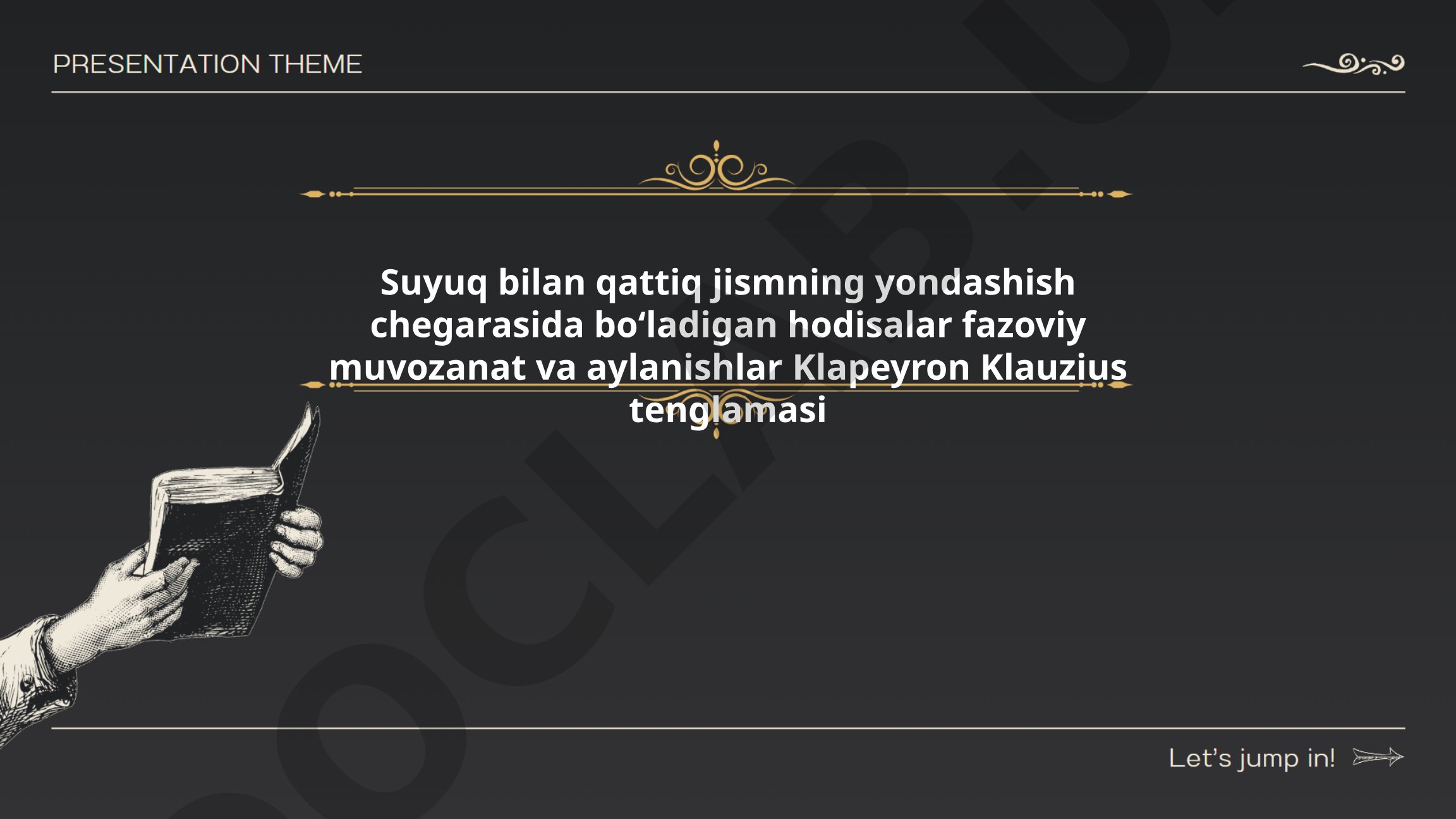 Suyuq bilan qattiq jismning yondashish chegarasida boʻladigan hodisalar