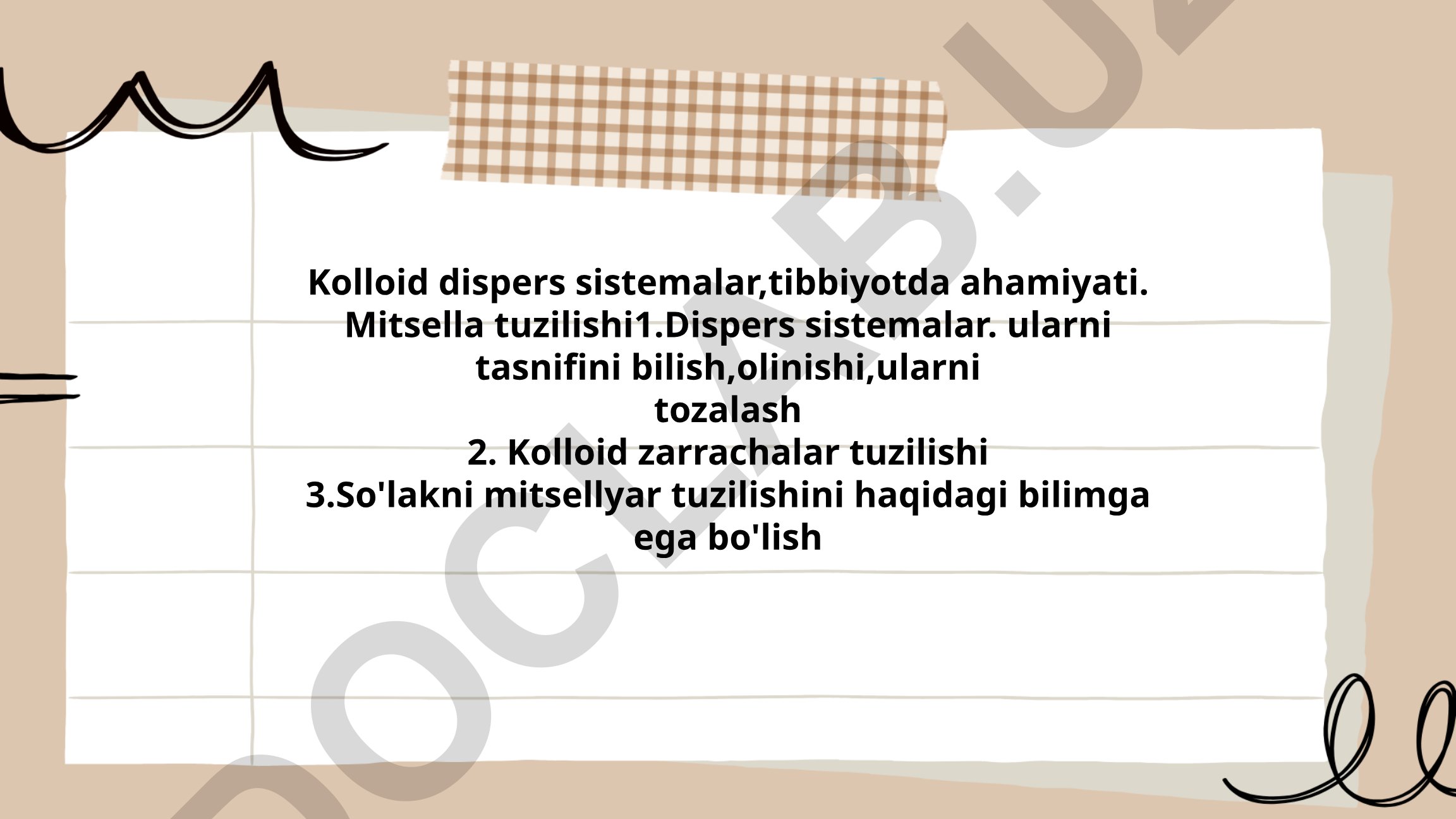 Kolloid dispers sistemalar va ularning tibbiyotdagi ahamiyati