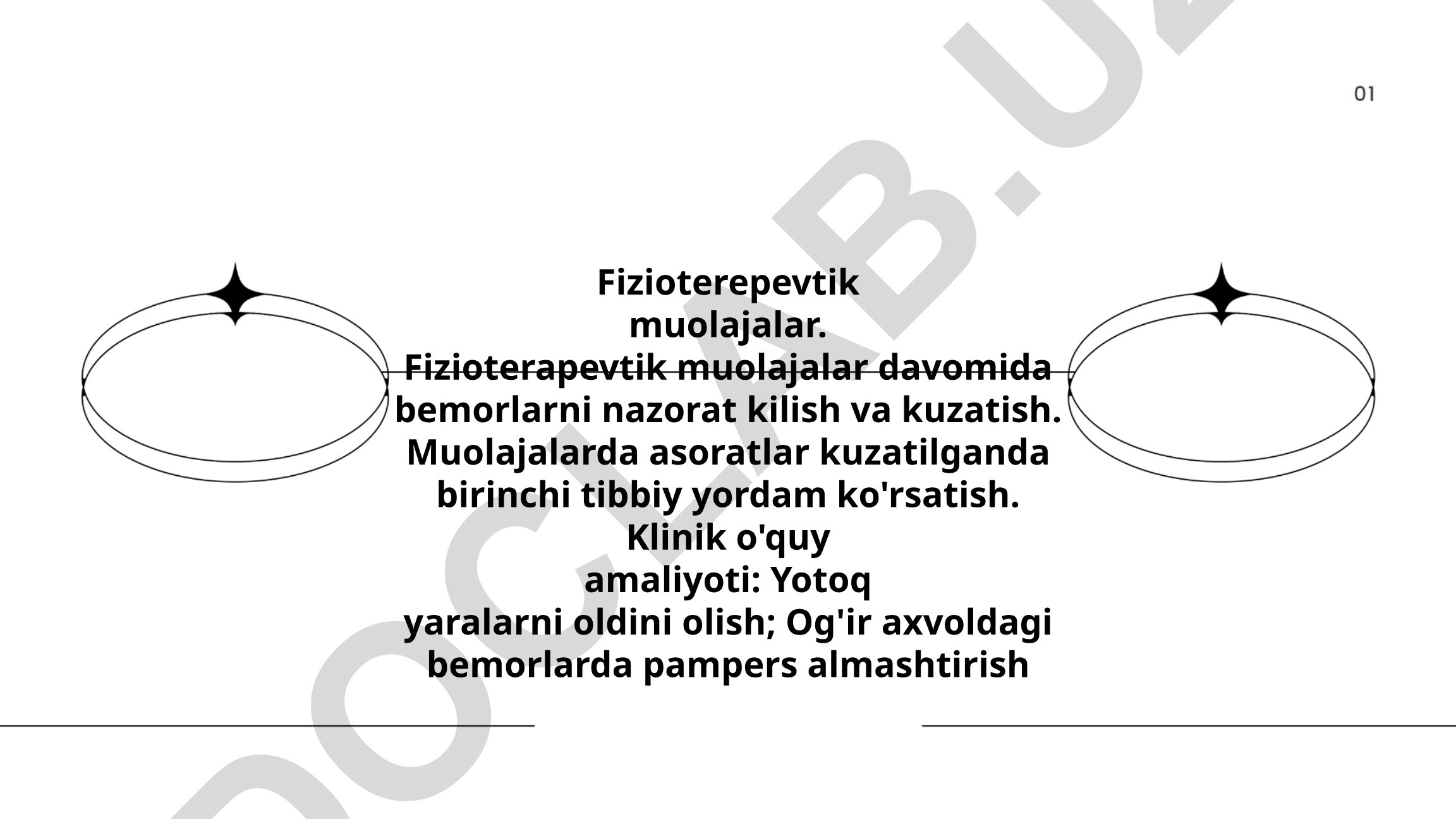 Fizioterapevtik muolajalar va klinik amaliyot