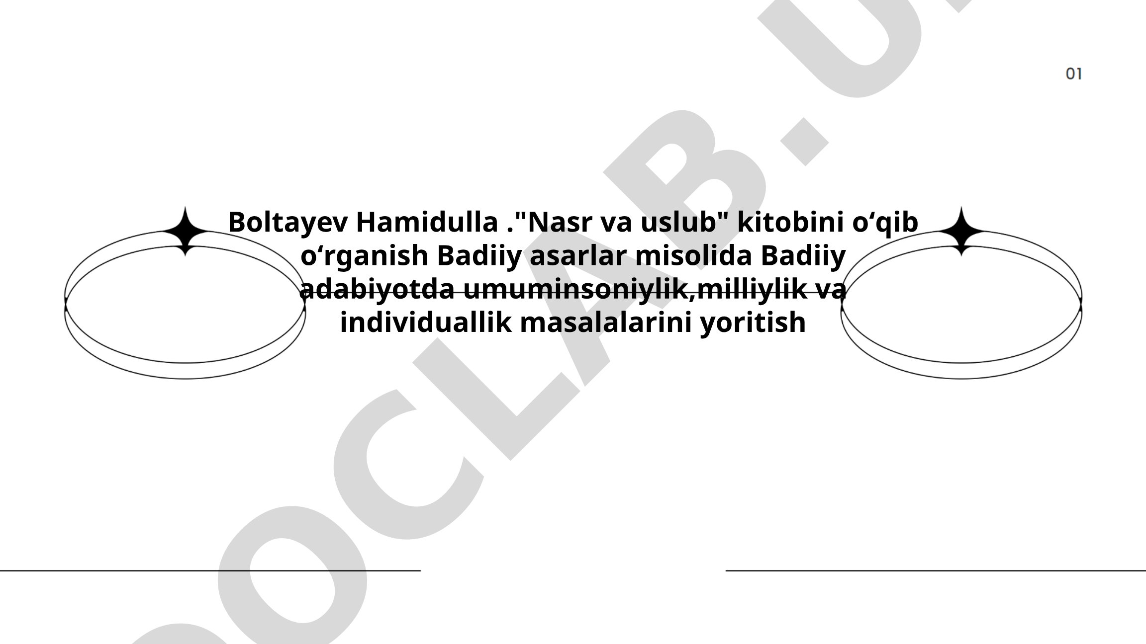 Badiiy adabiyotda umuminsoniylik, milliylik va individuallik masalalari