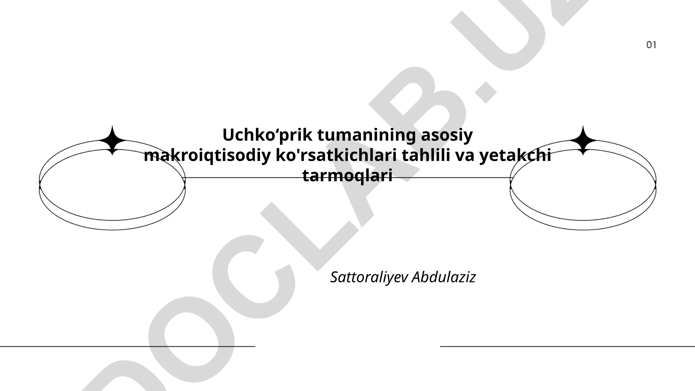 Uchko‘prik tumanining asosiy makroiqtisodiy ko'rsatkichlari tahlili va yetakchi tarmoqlari