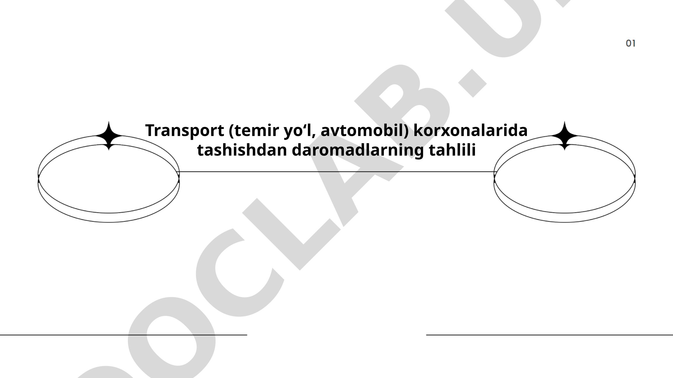 Transport korxonalarida tashishdan daromadlarning tahlili