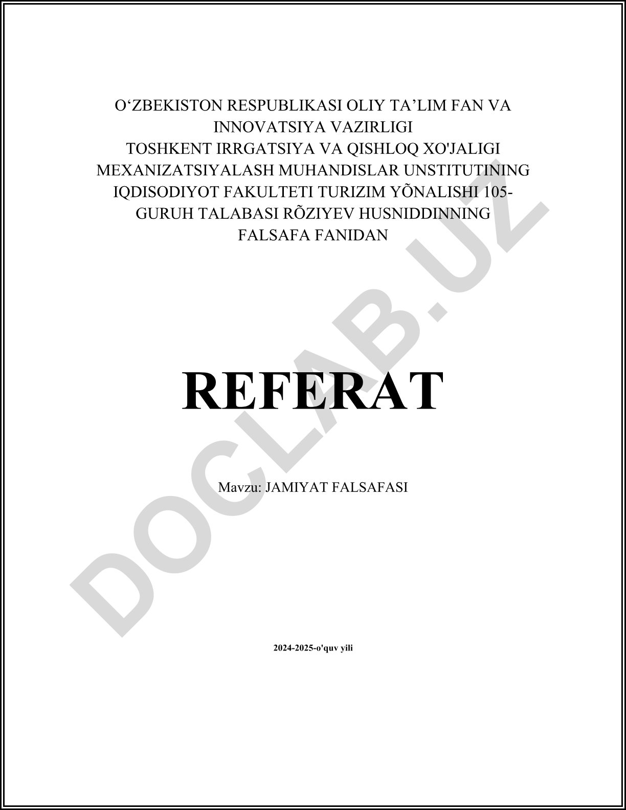 Jamiyat falsafasi