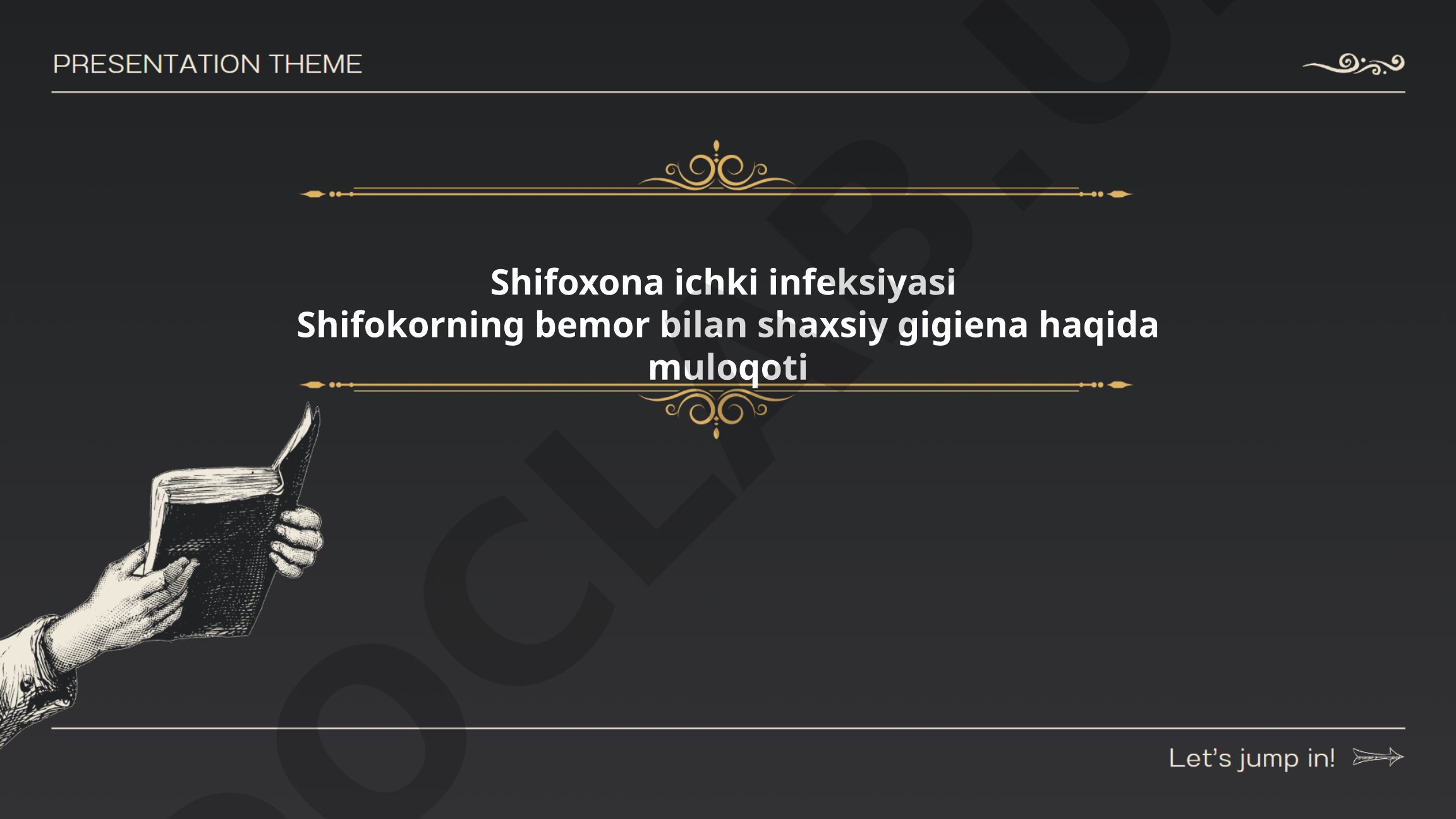 Shifoxona ichki infeksiyasi va shaxsiy gigiena