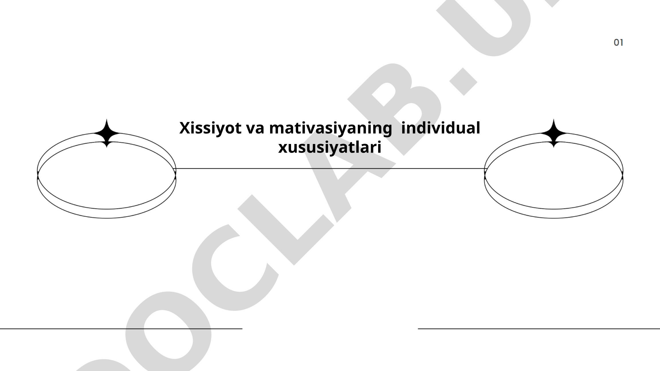 Xissiyot va motivasiyaning individual xususiyatlari