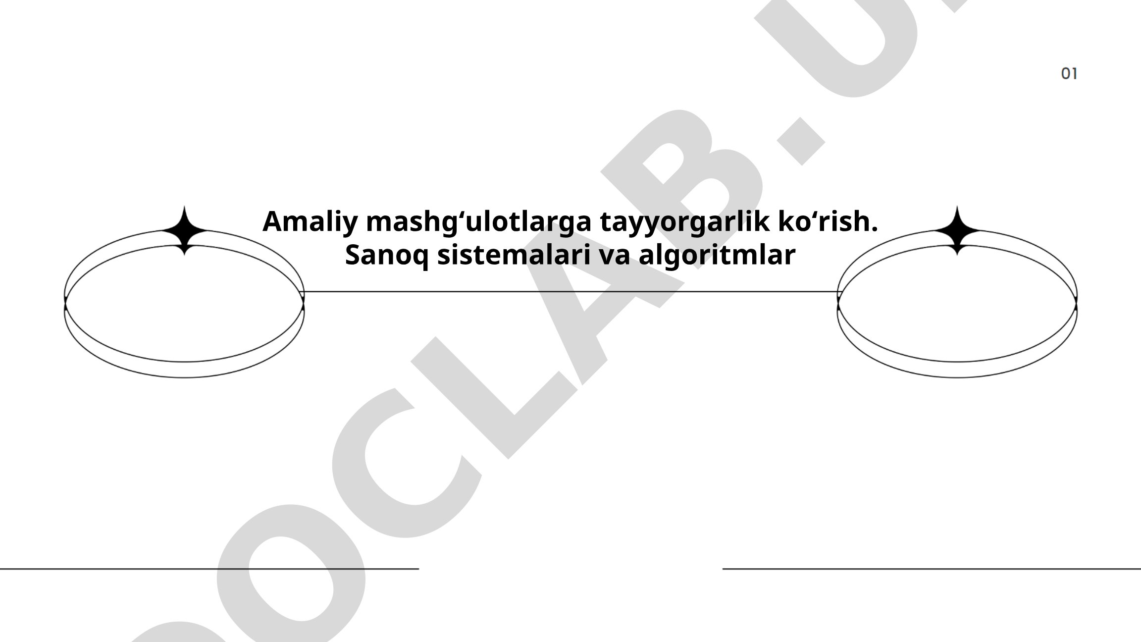 Sanoq sistemalari va algoritmlar