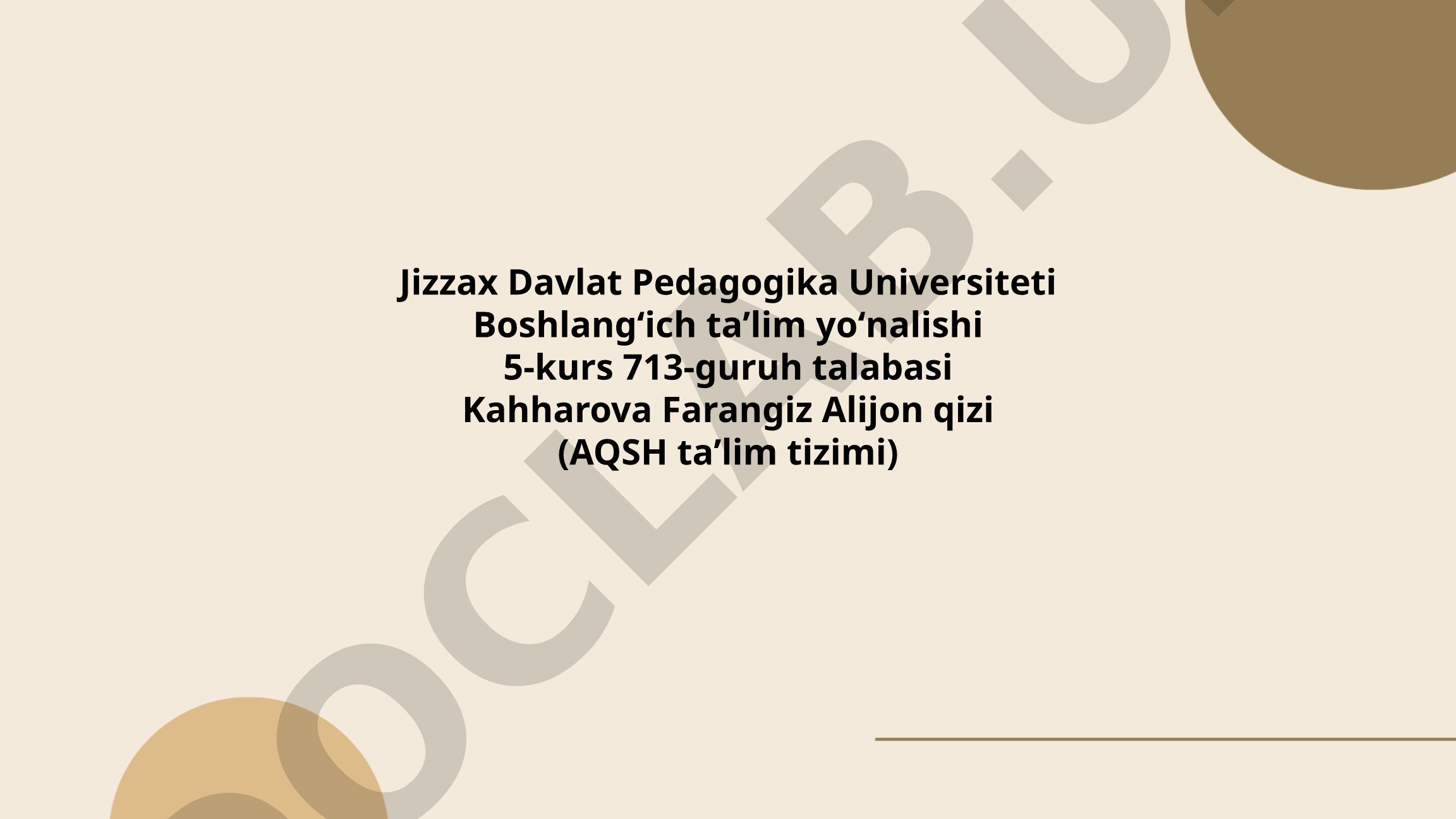 AQSH boshlang'ich ta'lim tizimi