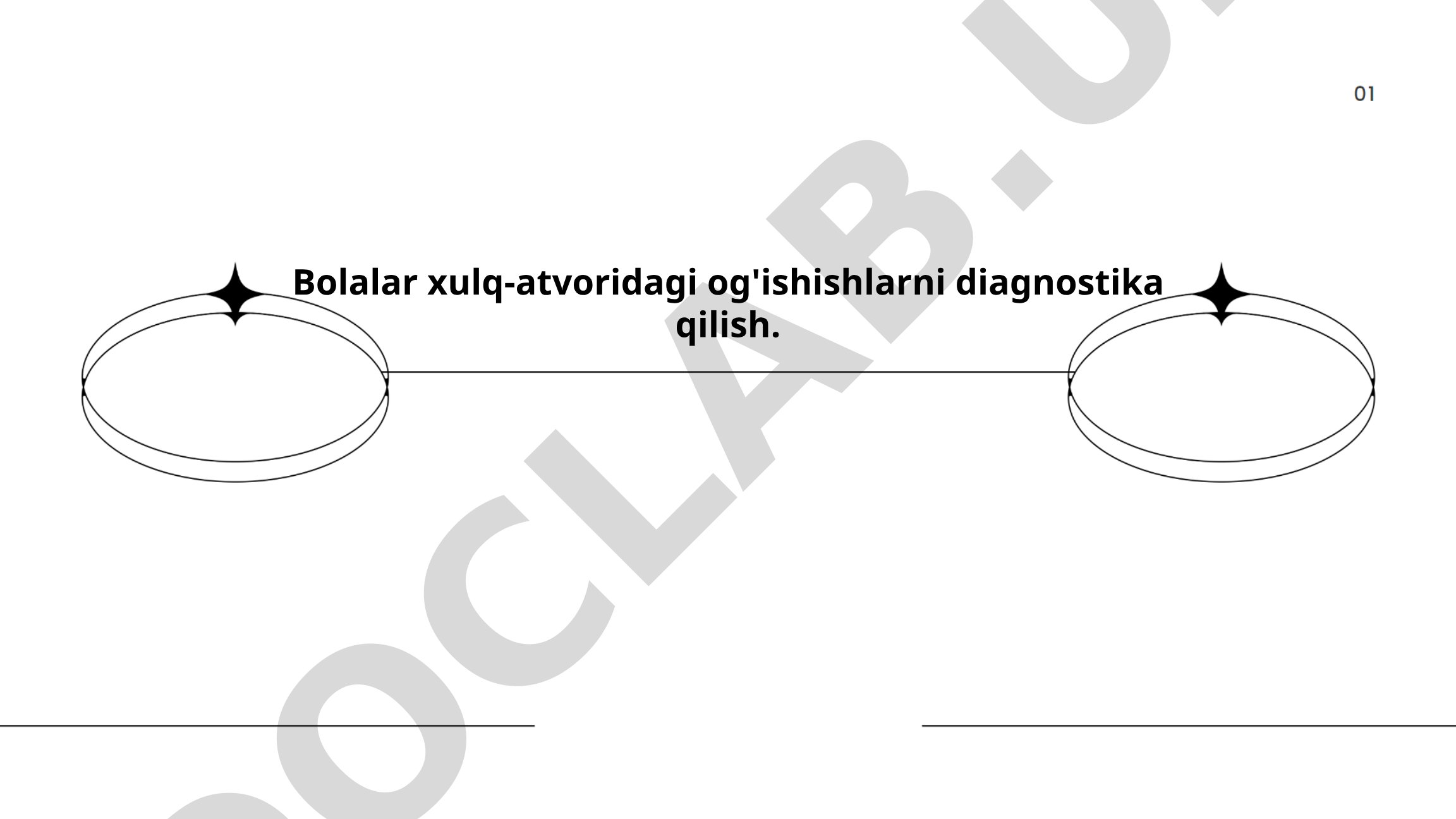 Bolalar xulq-atvoridagi og'ishishlarni diagnostika qilish