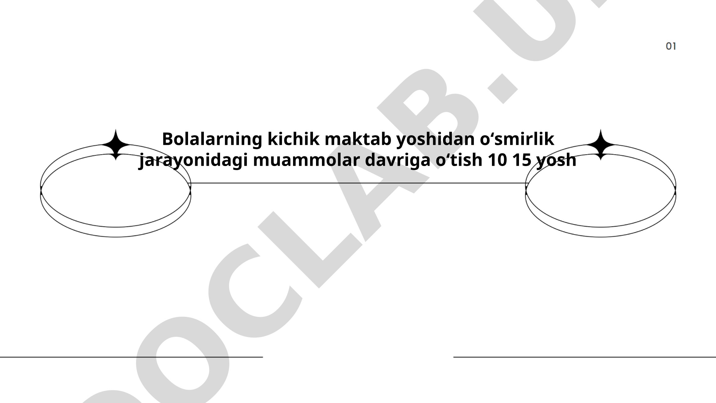 Bolalarning kichik maktab yoshidan oʻsmirlik jarayonidagi muammolar