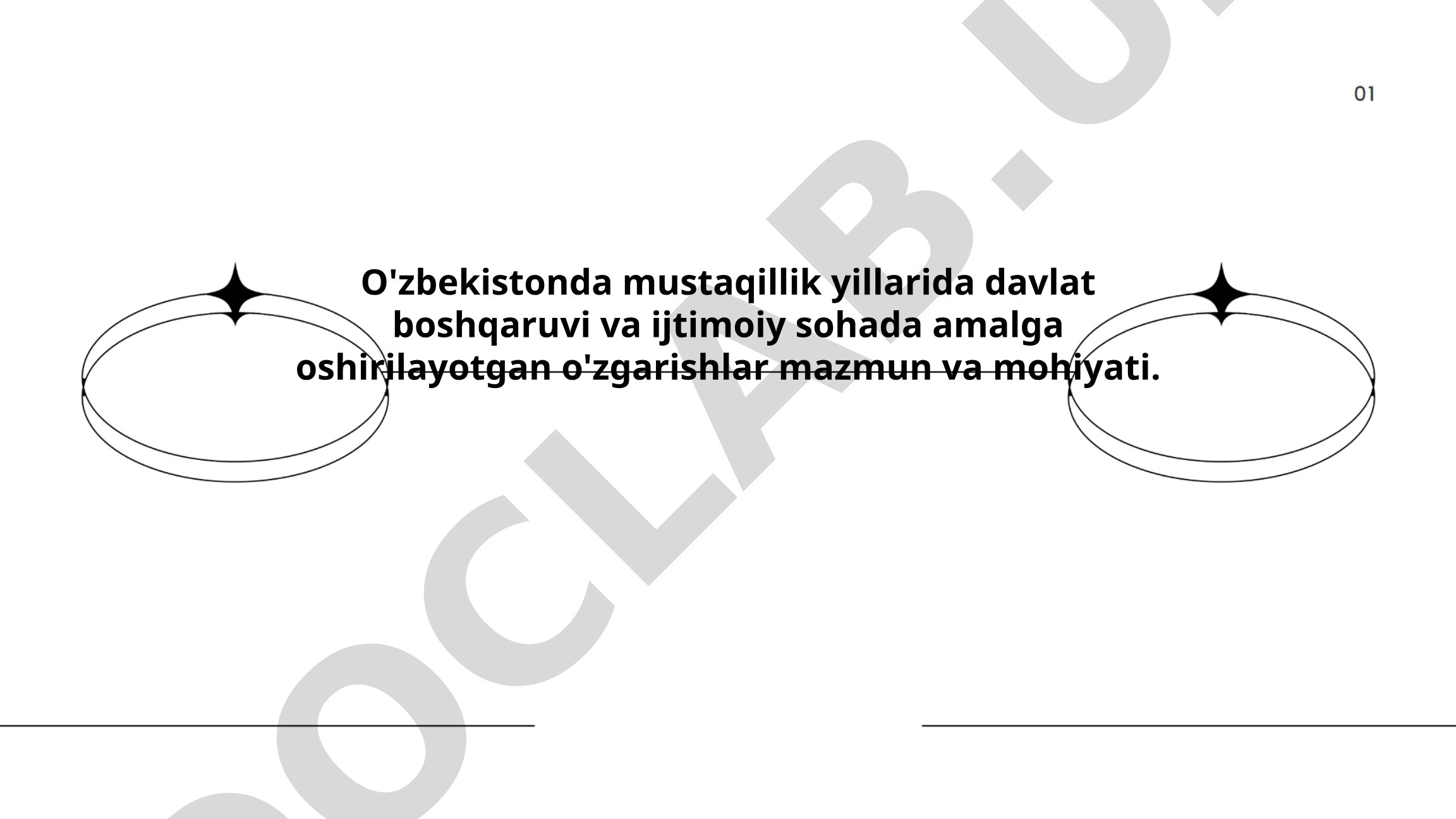 O'zbekistonda mustaqillik yillarida davlat boshqaruvi va ijtimoiy soha o'zgarishlari