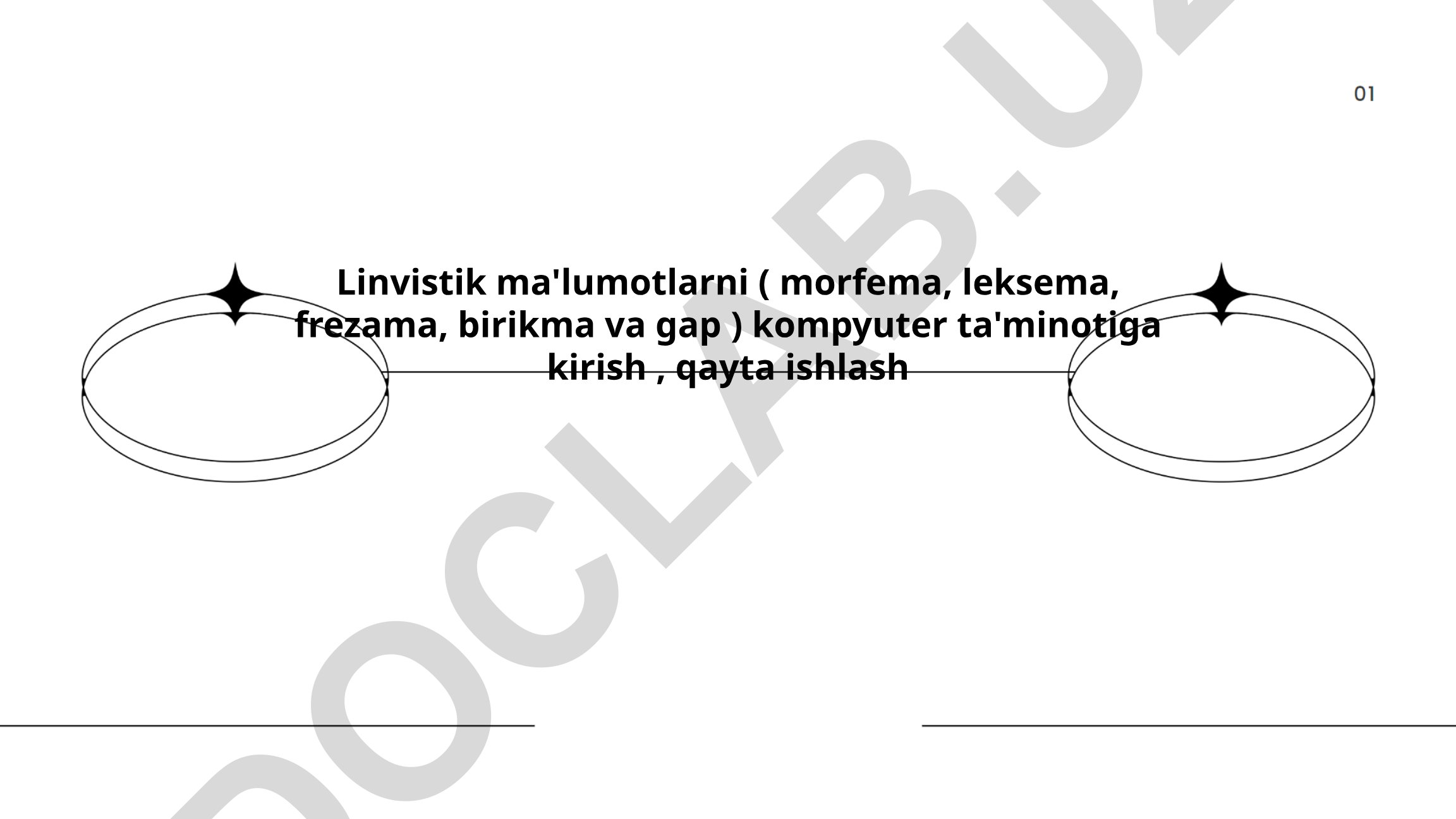 Lingvistik ma'lumotlarni kompyuter ta'minotiga kirish va qayta ishlash