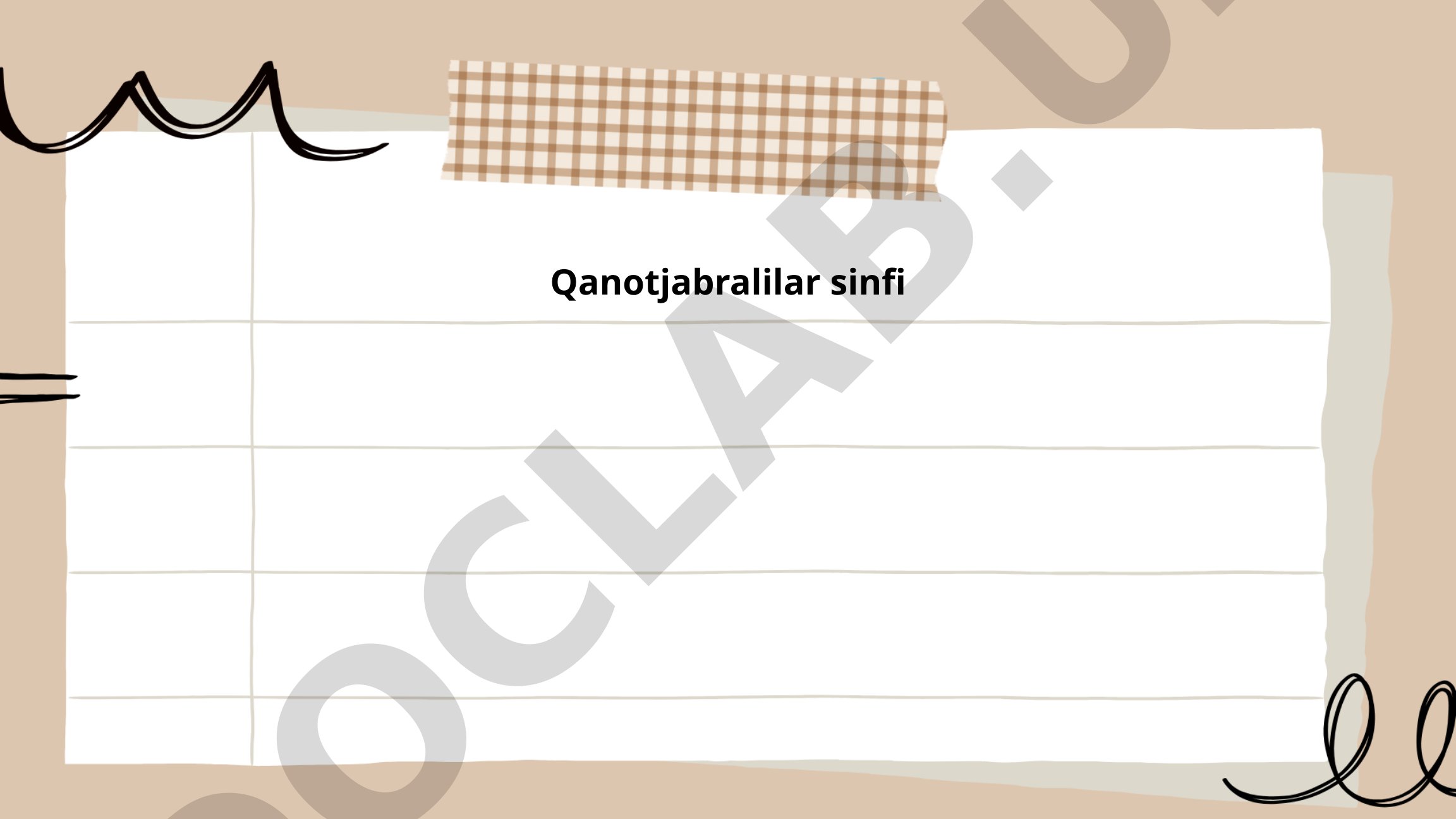 Qanotjabralilar sinfi va ularning qanot tuzilishi