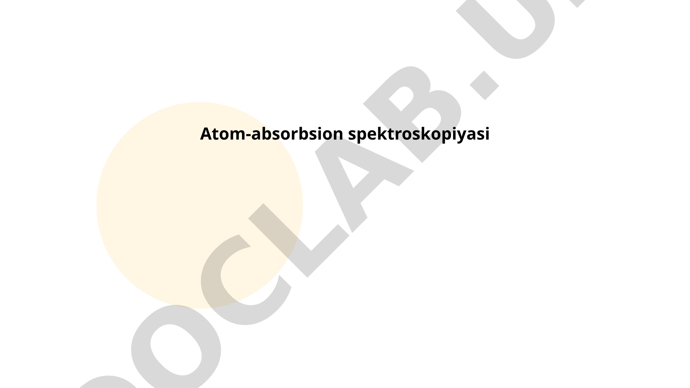 Atom-absorbsion spektroskopiyasi asoslari