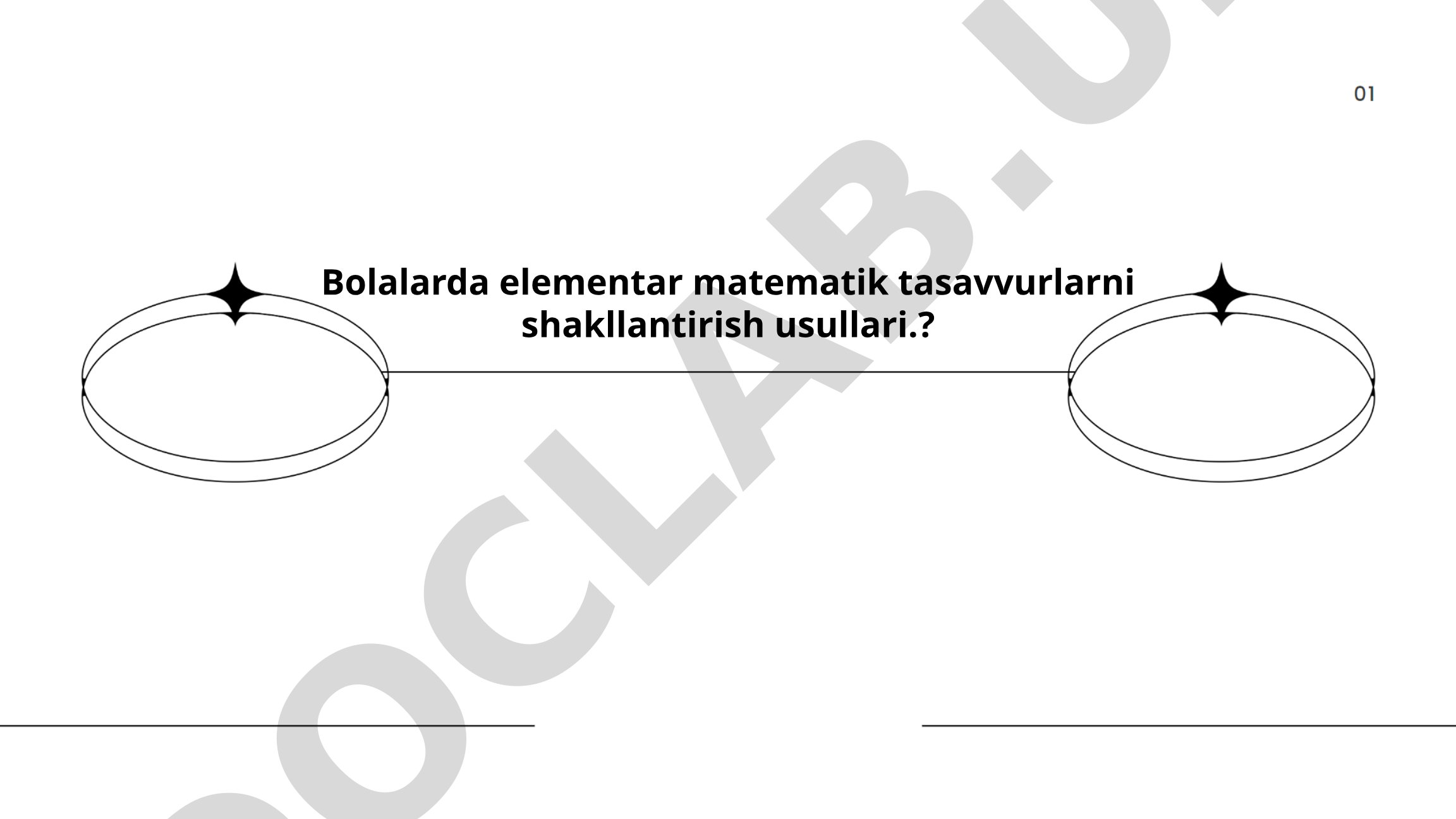 Bolalarda elementar matematik tasavvurlarni shakllantirish usullari