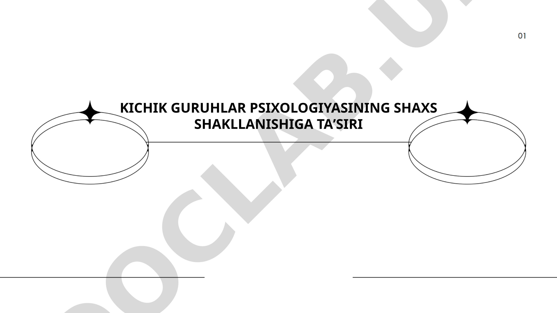 Kichik guruhlar psixologiyasining shaxs shakllanishiga ta'siri