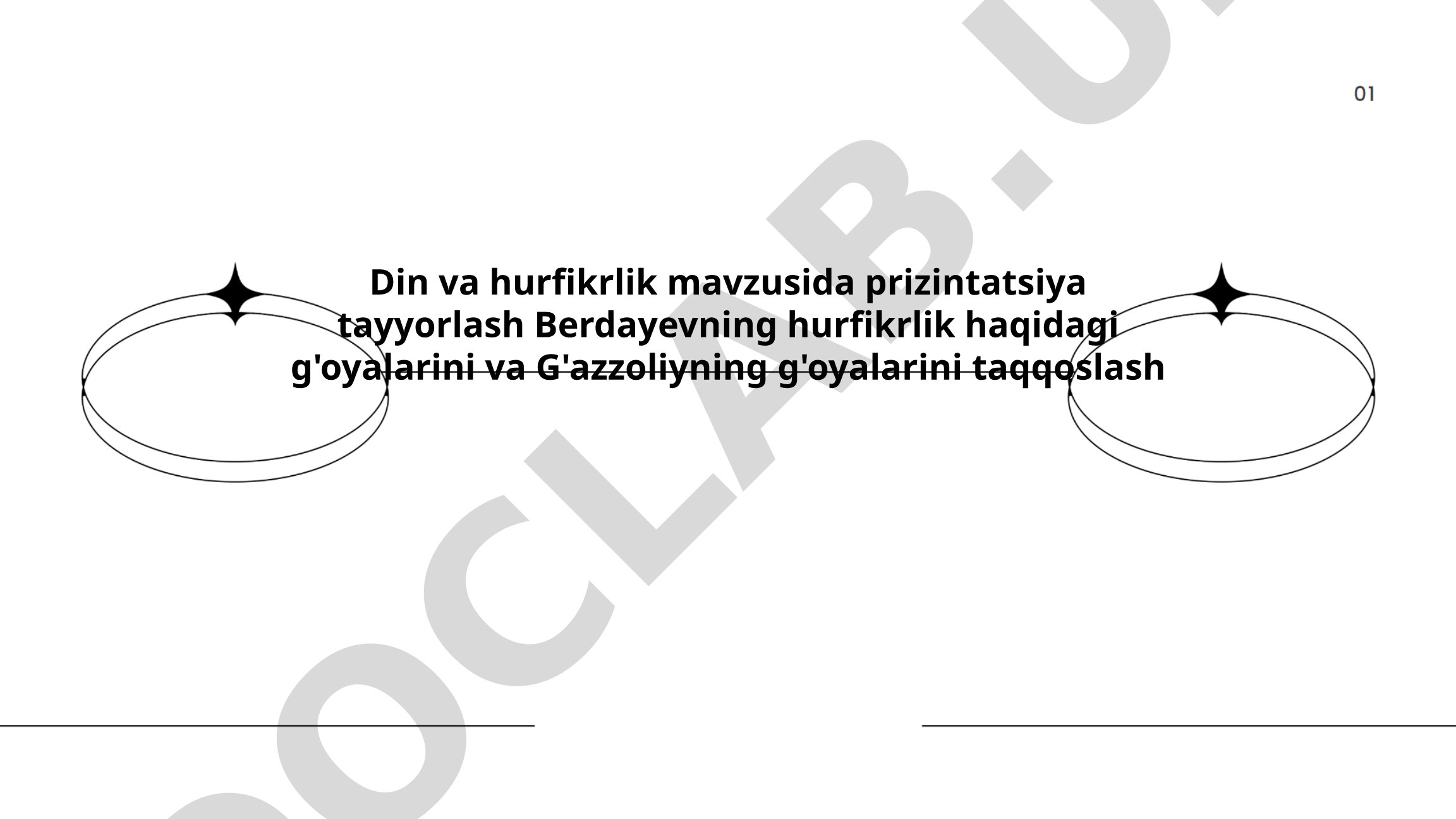 Din va hurfikrlik: Berdayev va G'azzoliy g'oyalarini taqqoslash