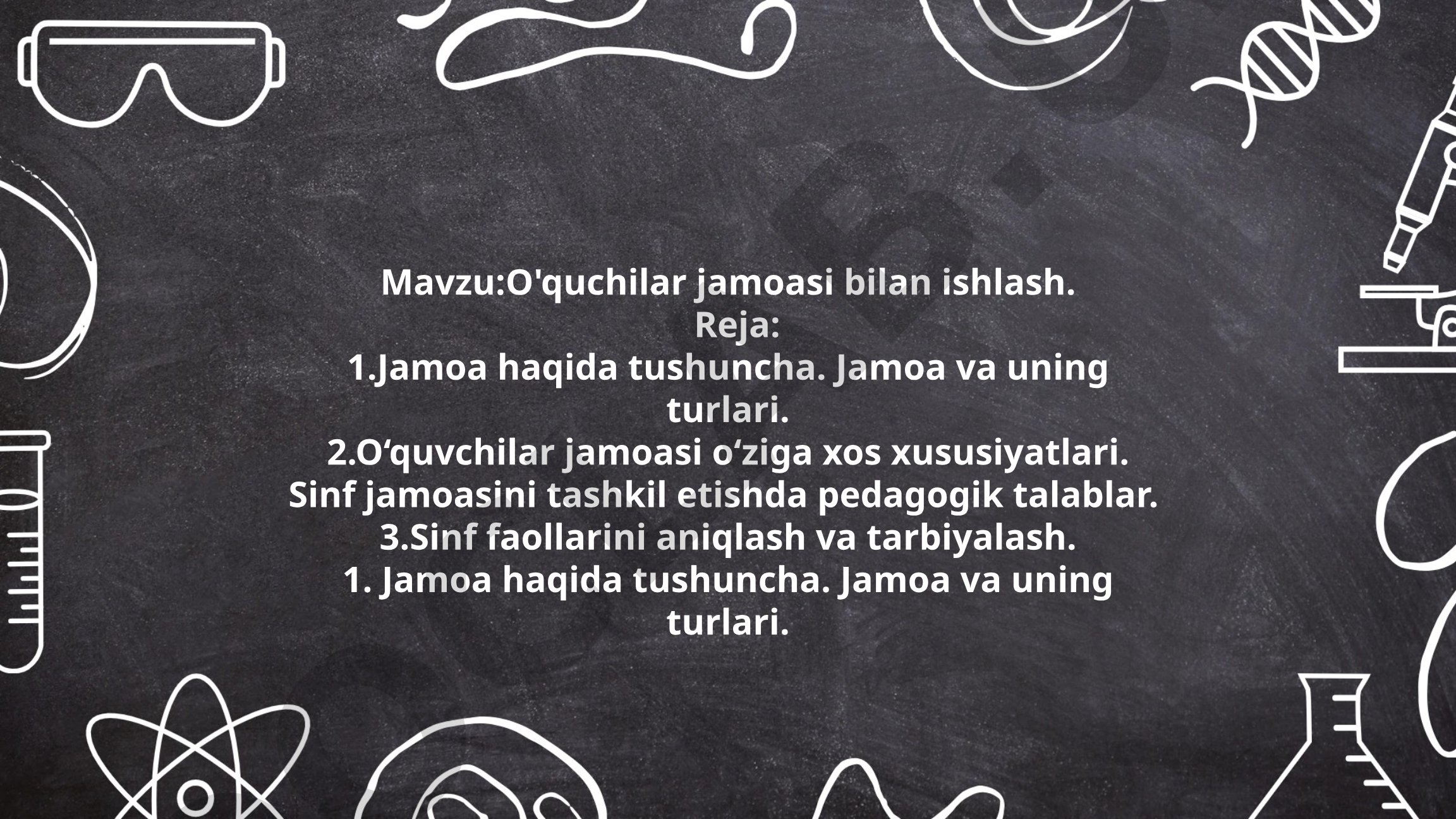 O'quchilar jamoasi bilan ishlash