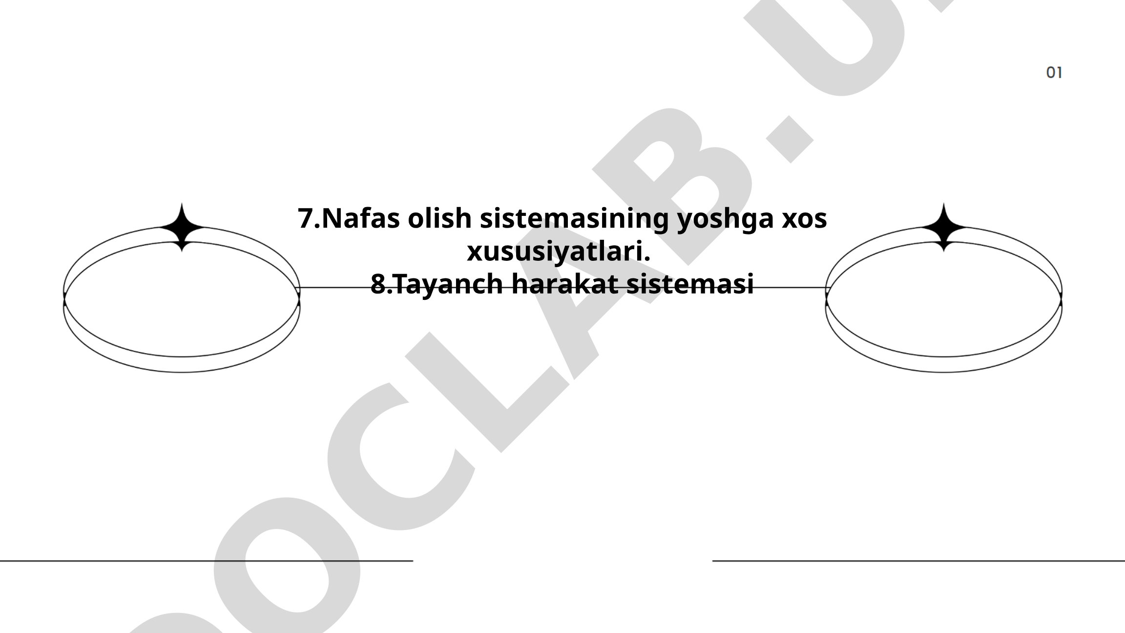 Nafas olish sistemasining yoshga xos xususiyatlari