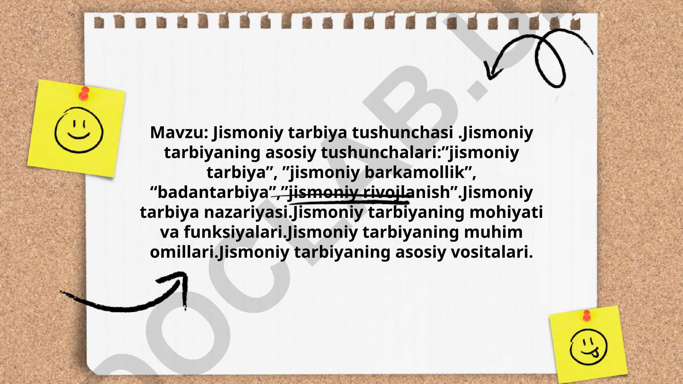 Jismoniy tarbiya tushunchasi va uning asosiy tamoyillari