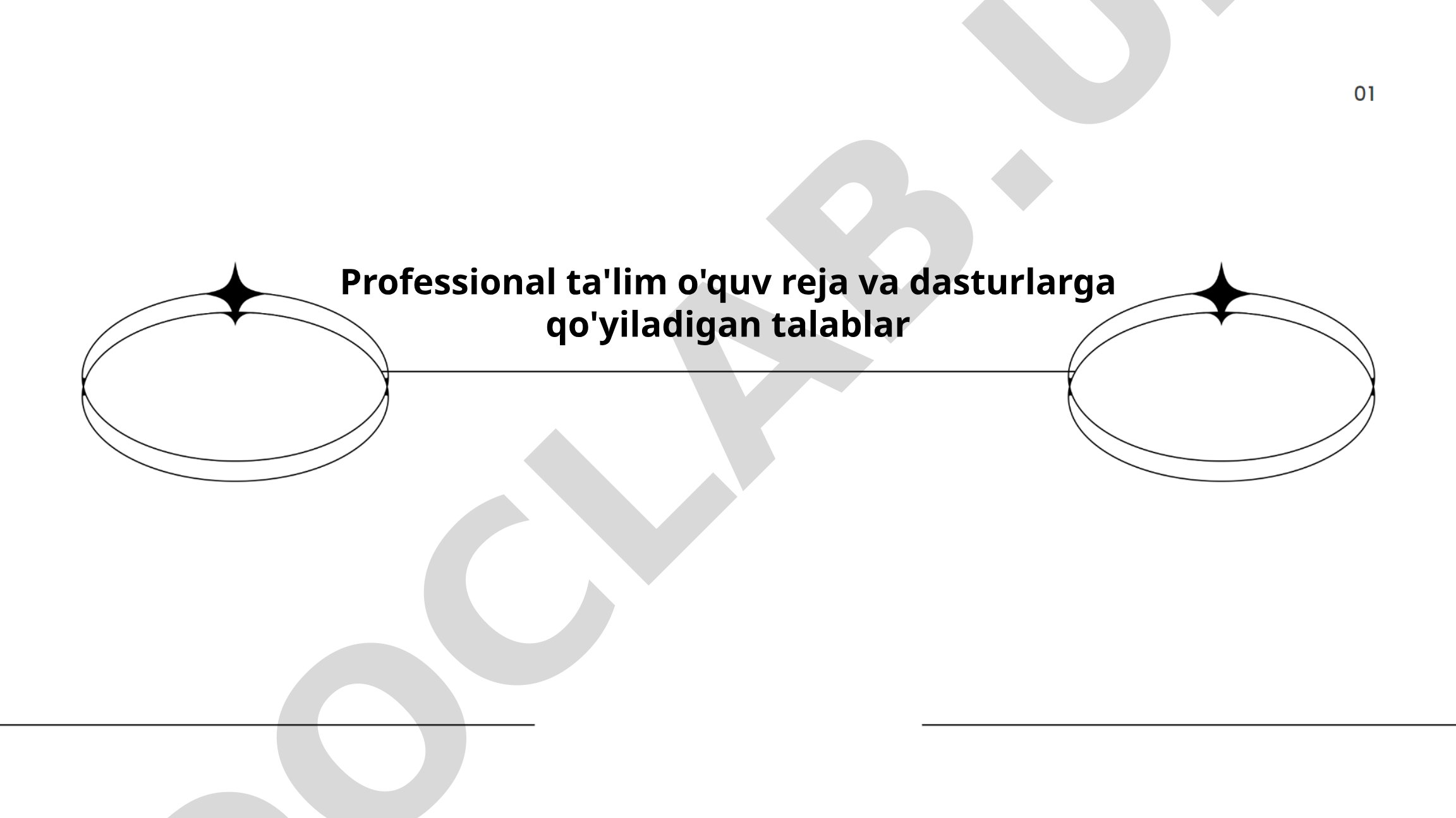 Professional ta'lim o'quv reja va dasturlarga qo'yiladigan talablar