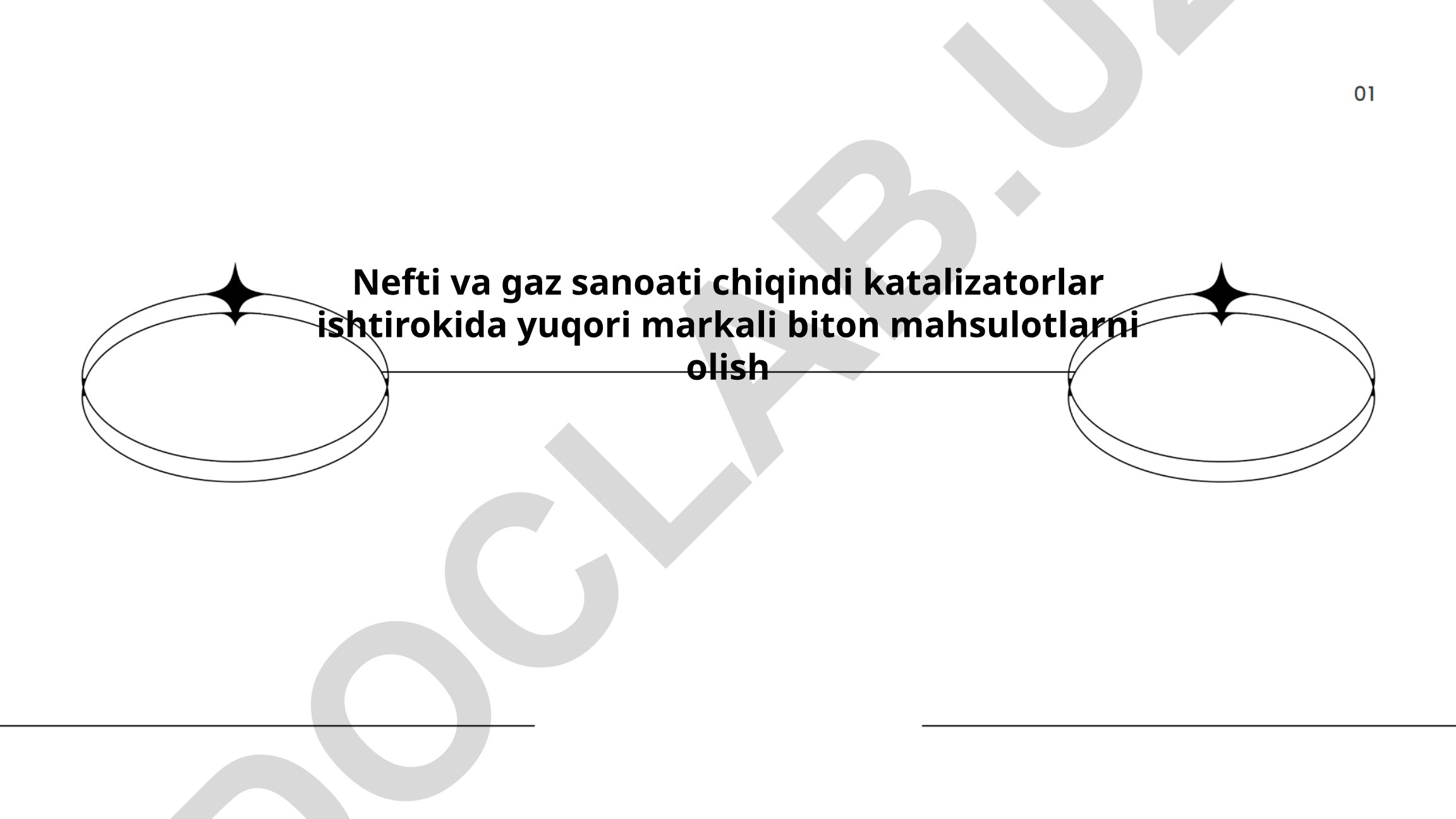 Nefti va gaz sanoati chiqindi katalizatorlar ishtirokida yuqori markali biton mahsulotlarni olish