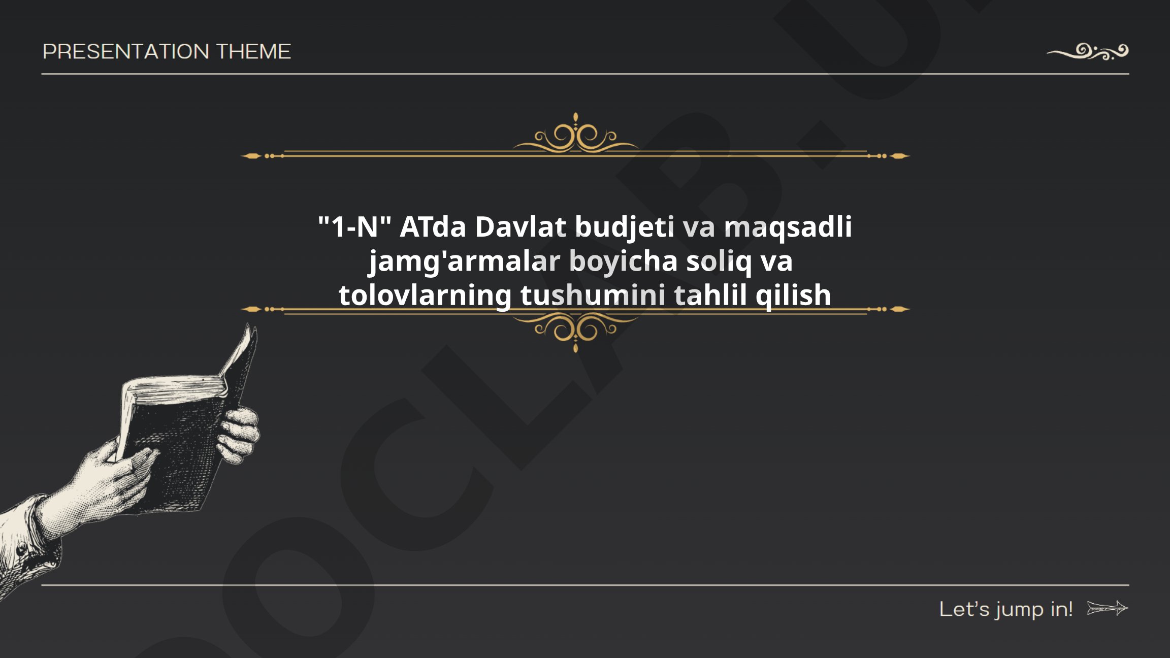 1-N ATda Davlat budjeti va maqsadli jamg'armalar bo'yicha soliq va to'lovlarning tushumini tahlil qilish