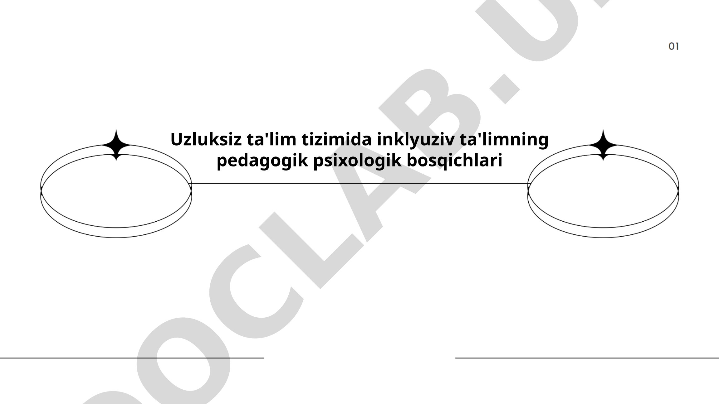 Uzluksiz ta'lim tizimida inklyuziv ta'limning pedagogik psixologik bosqichlari