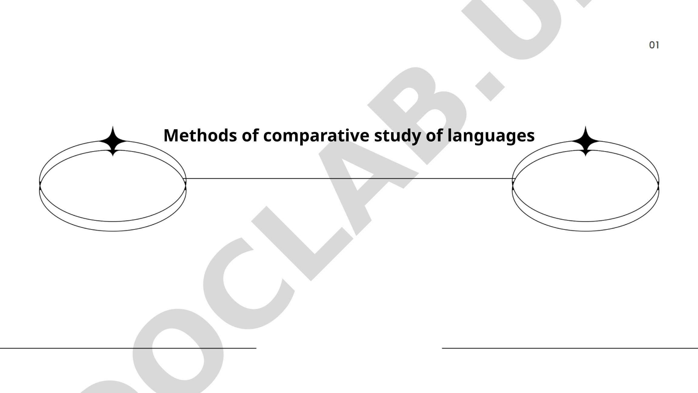 Methods of comparative study of languages