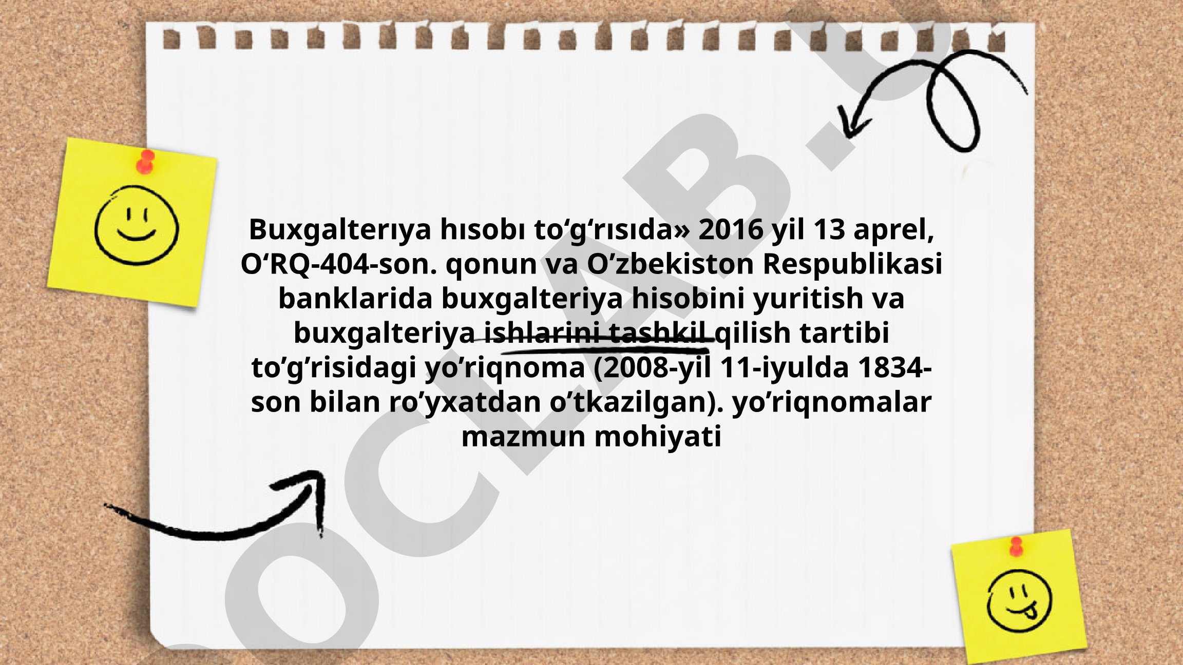 Buxgalteriya hisobi prinsiplari va banklarda hisob yuritish tartibi