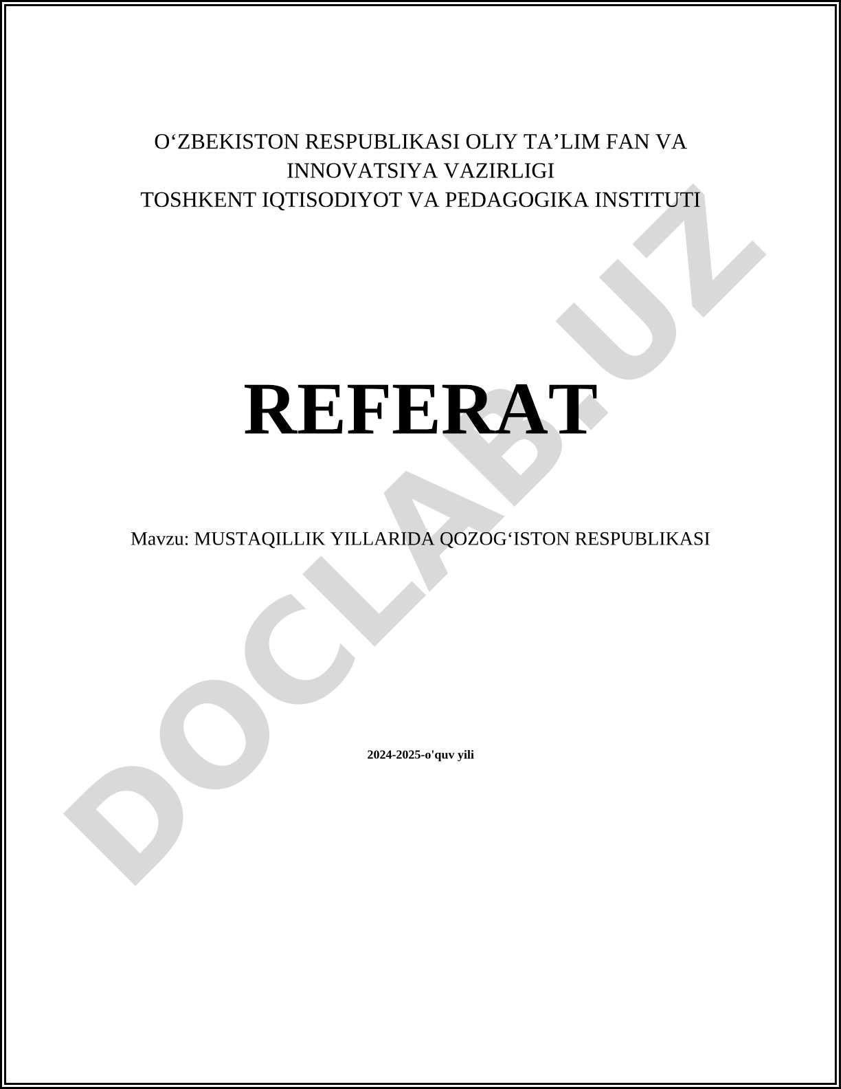 Mustaqillik yillarida Qozogʻiston Respublikasi