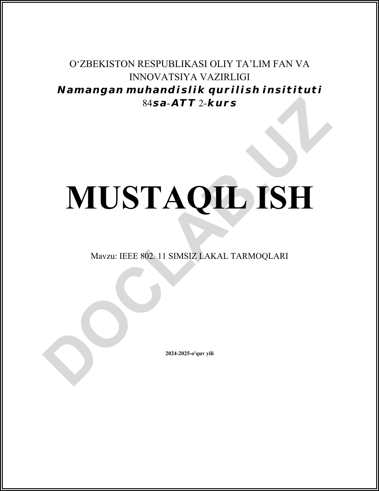 IEEE 802.11 simsiz lokal tarmoqlari