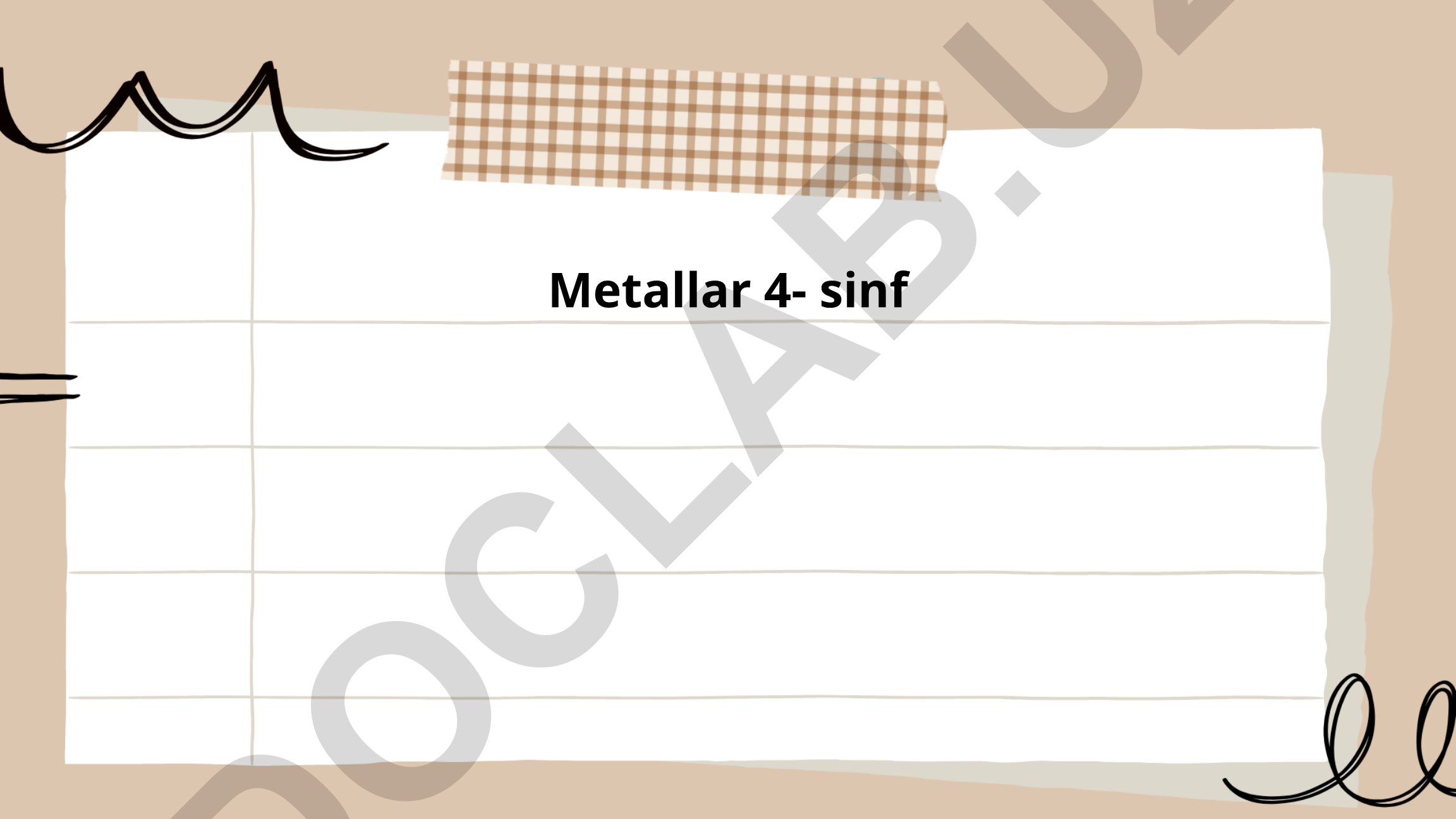 Metallarning xususiyatlari, strukturasi va tabiiy zaxiralari