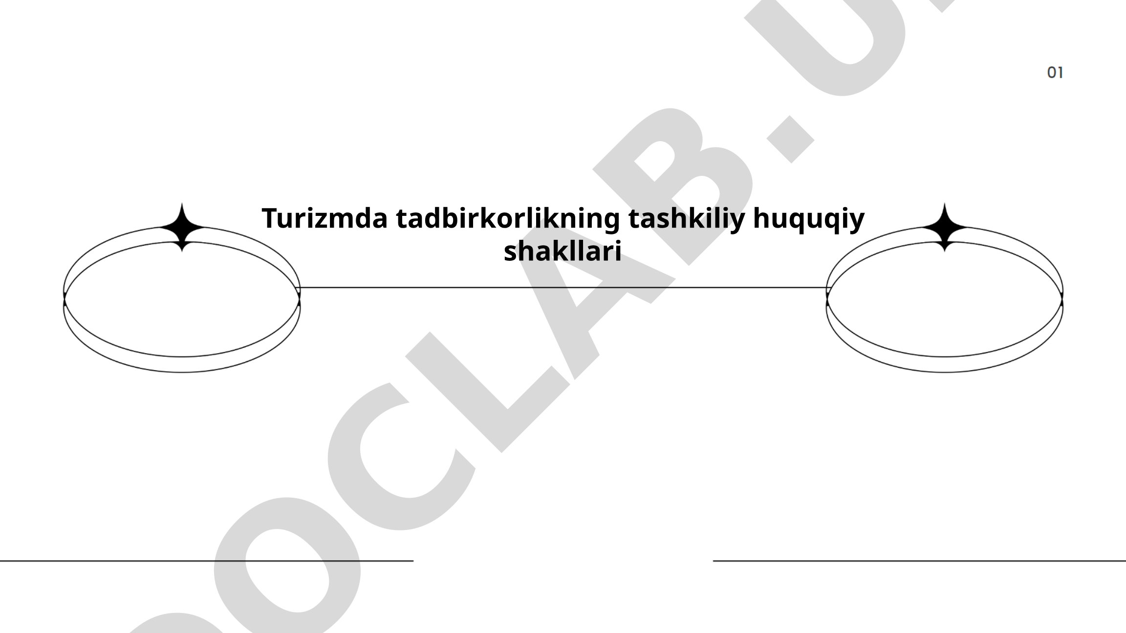 Turizmda tadbirkorlikning tashkiliy huquqiy shakllari