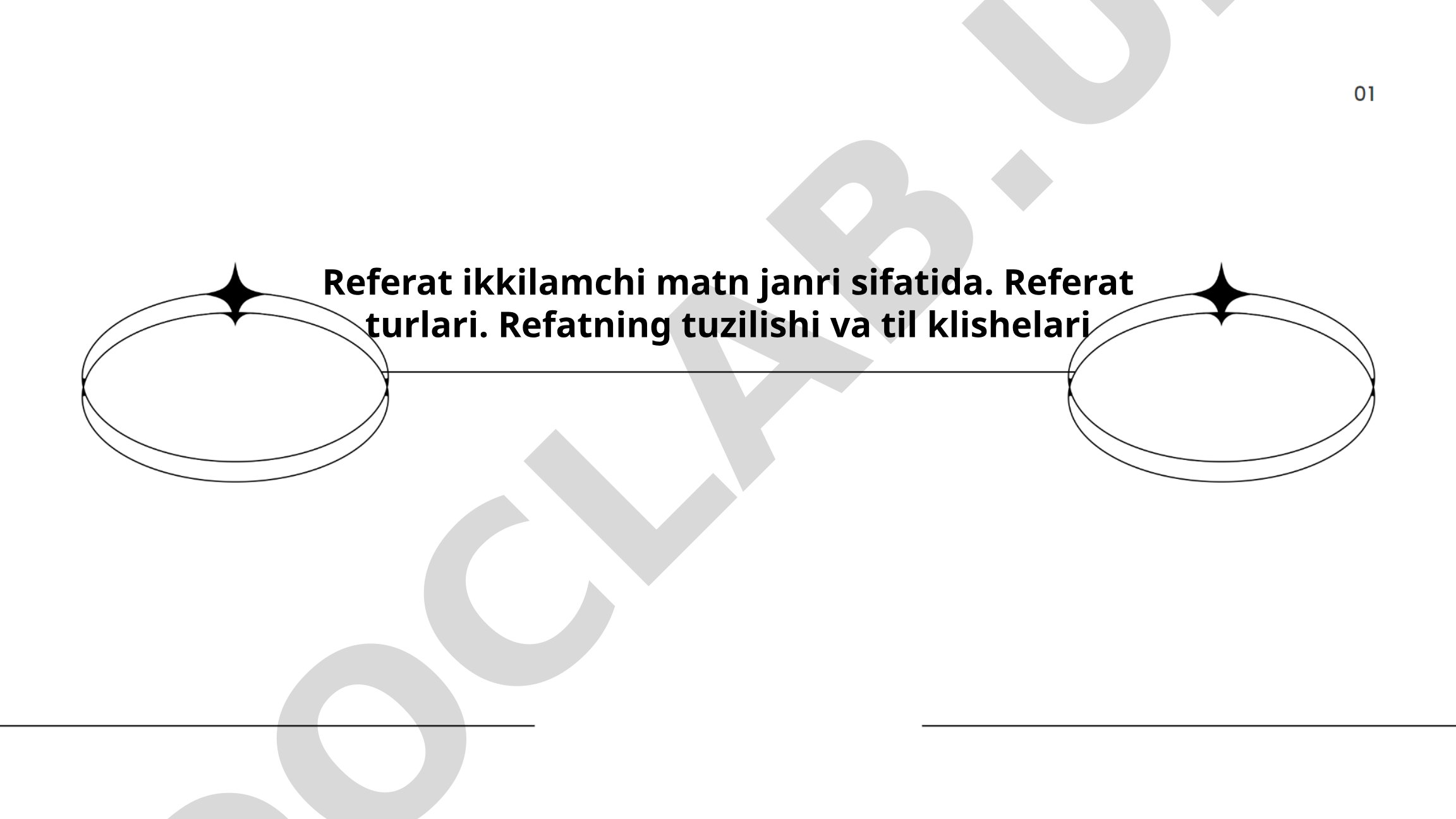 Referat ikkilamchi matn janri sifatida