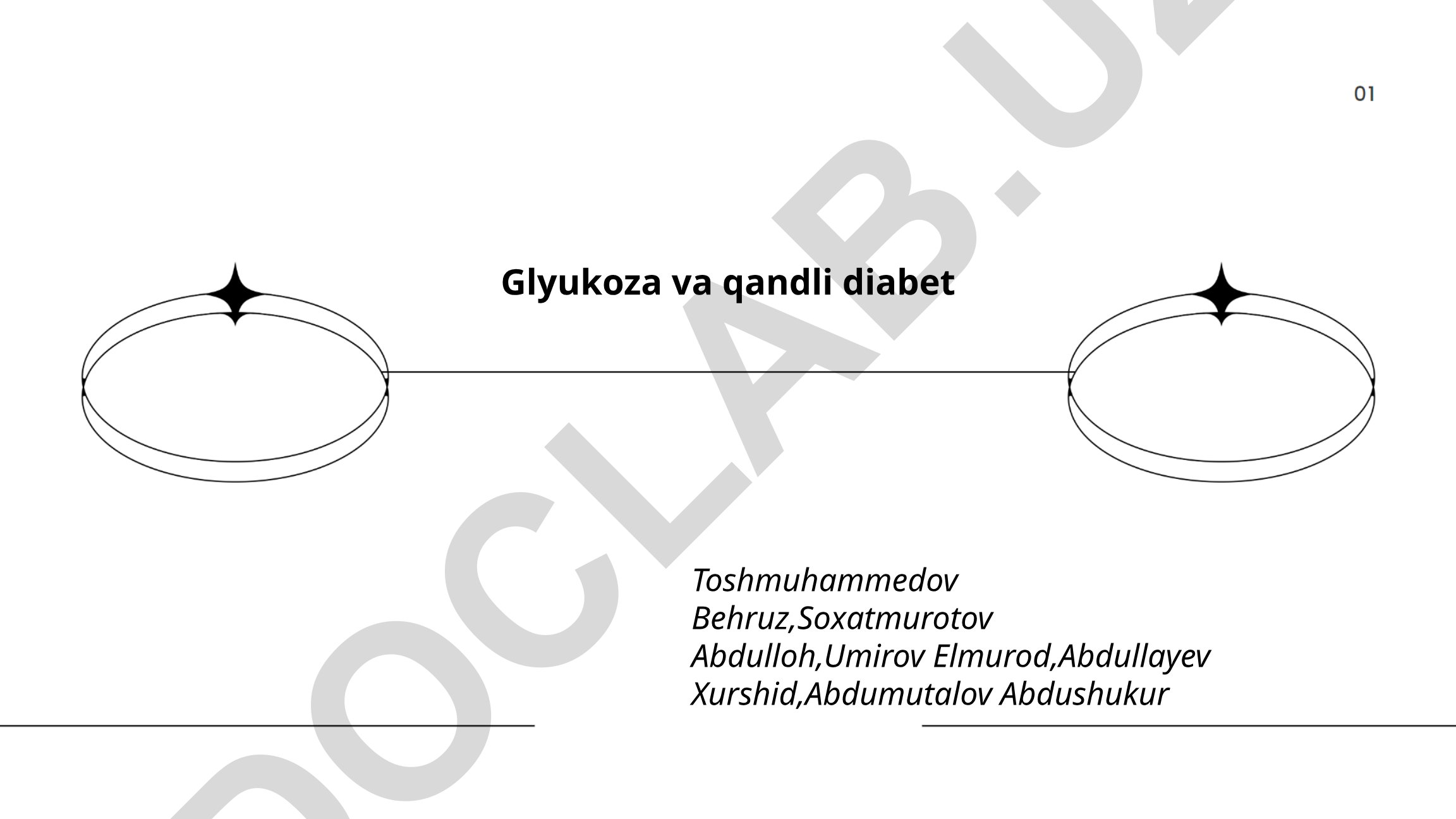 Glyukoza va qandli diabet